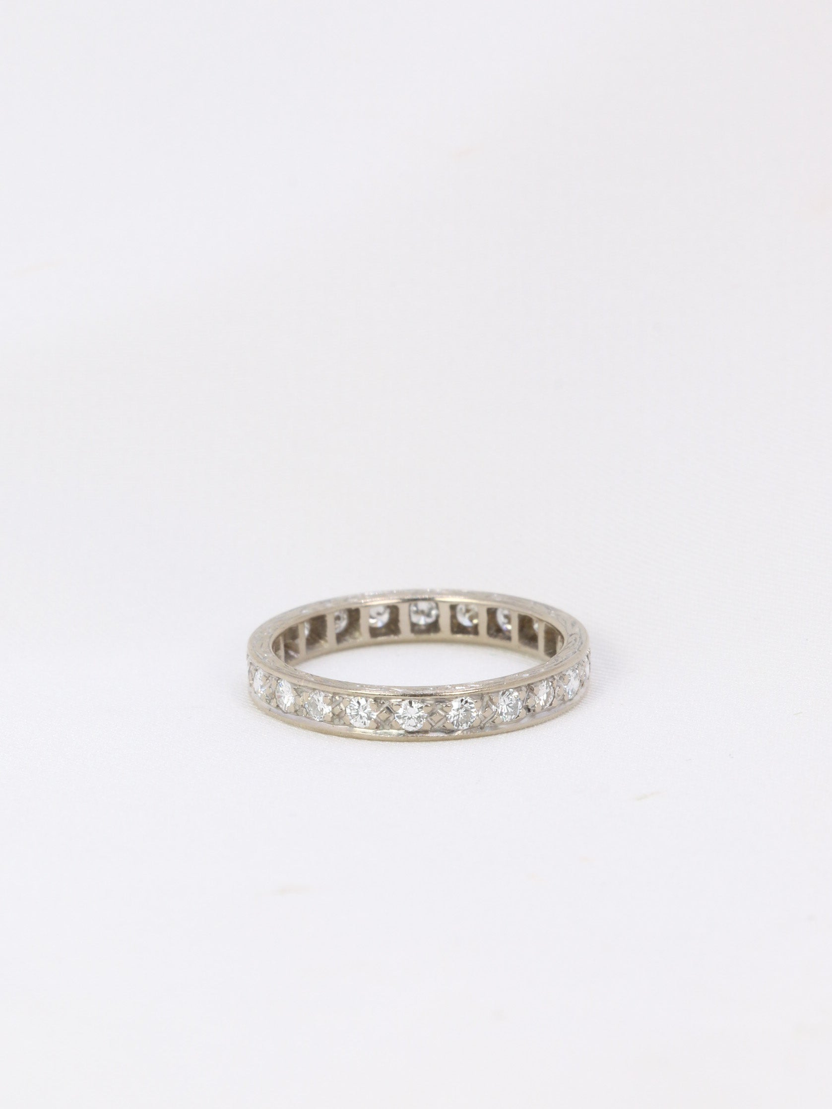 Alliance américaine en platine et diamants 0,55 ct