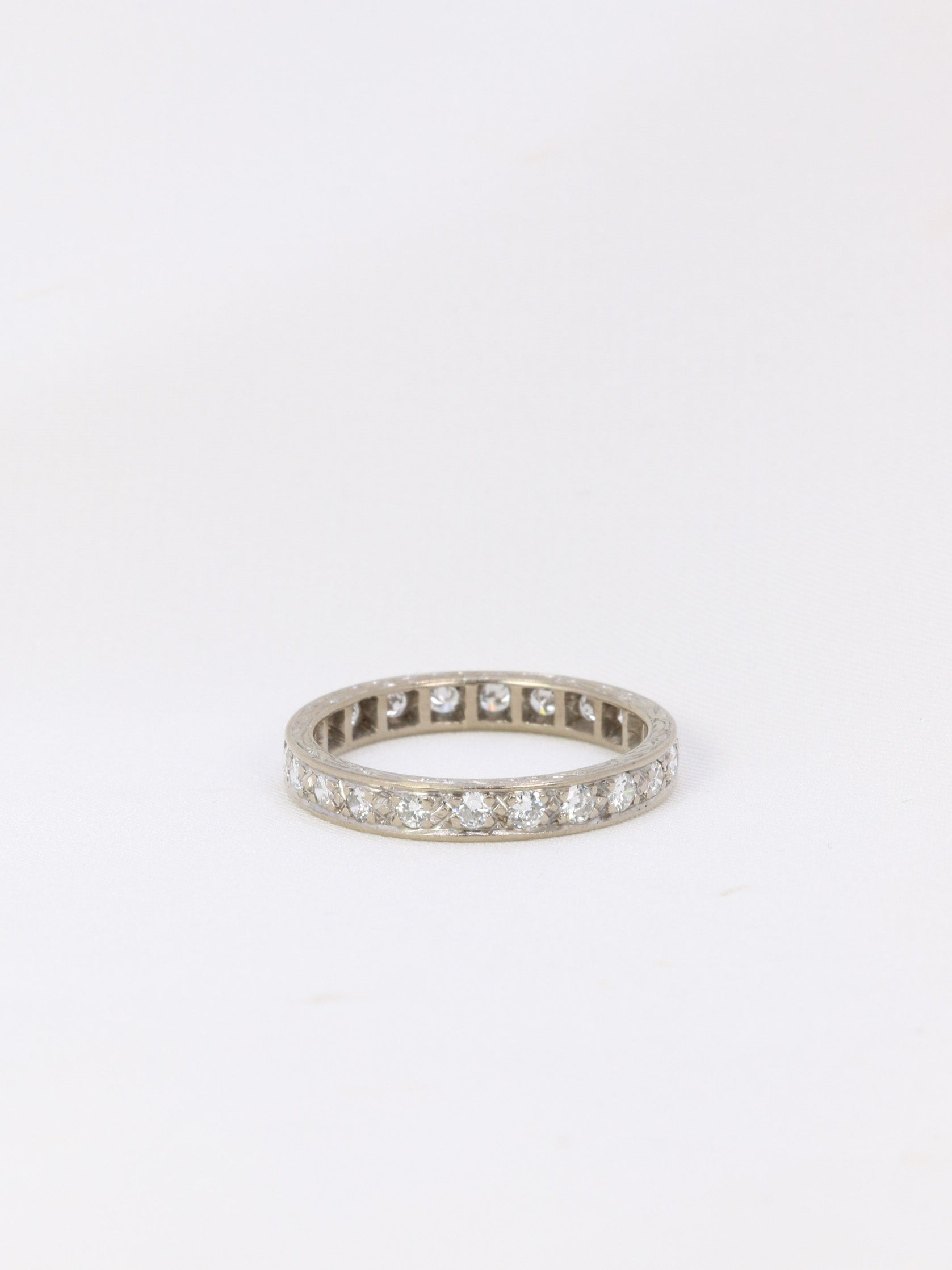 Alliance américaine en platine et diamants 0,55 ct