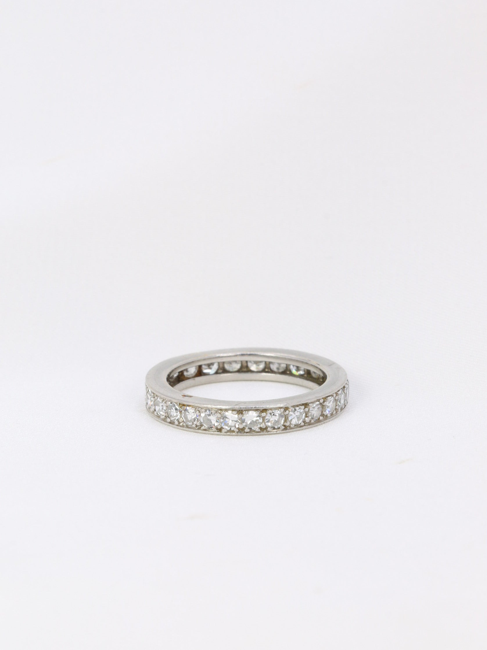 Alliance américaine en platine et diamants 1,35 ct