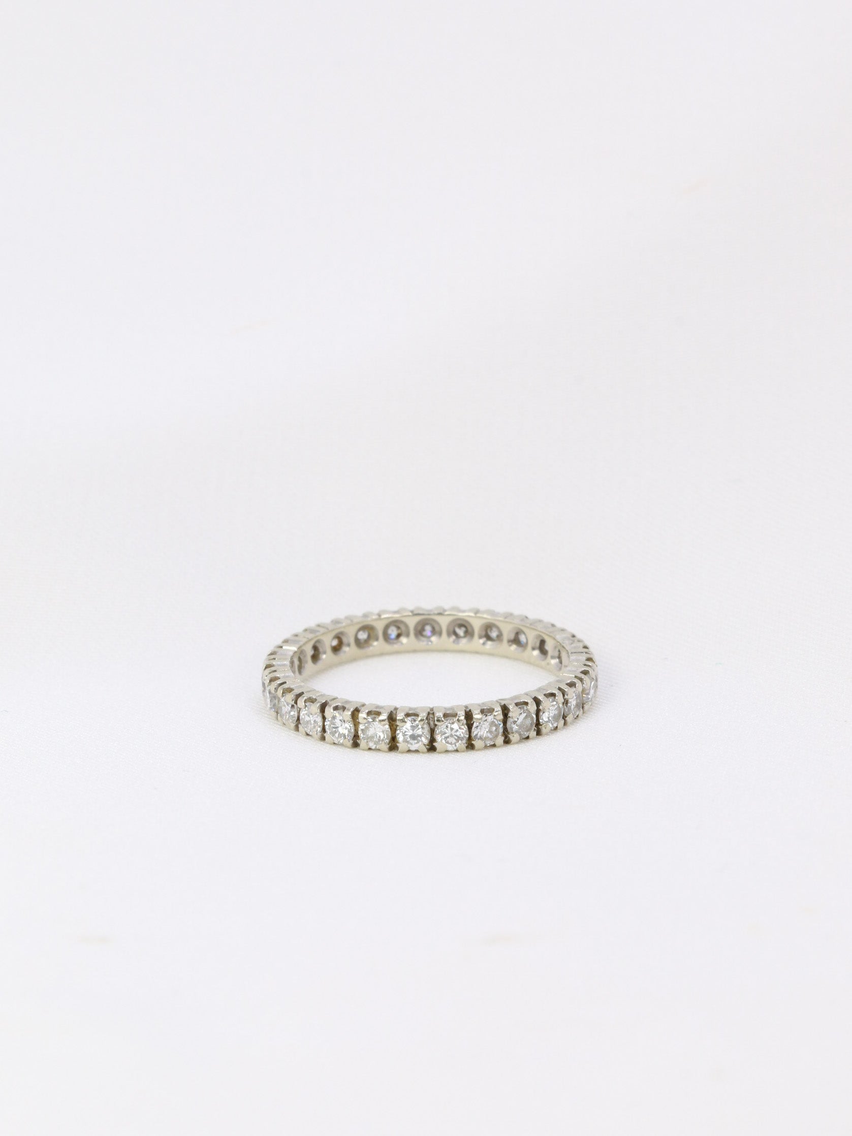 Alliance américaine or blanc diamants 1,35 ct