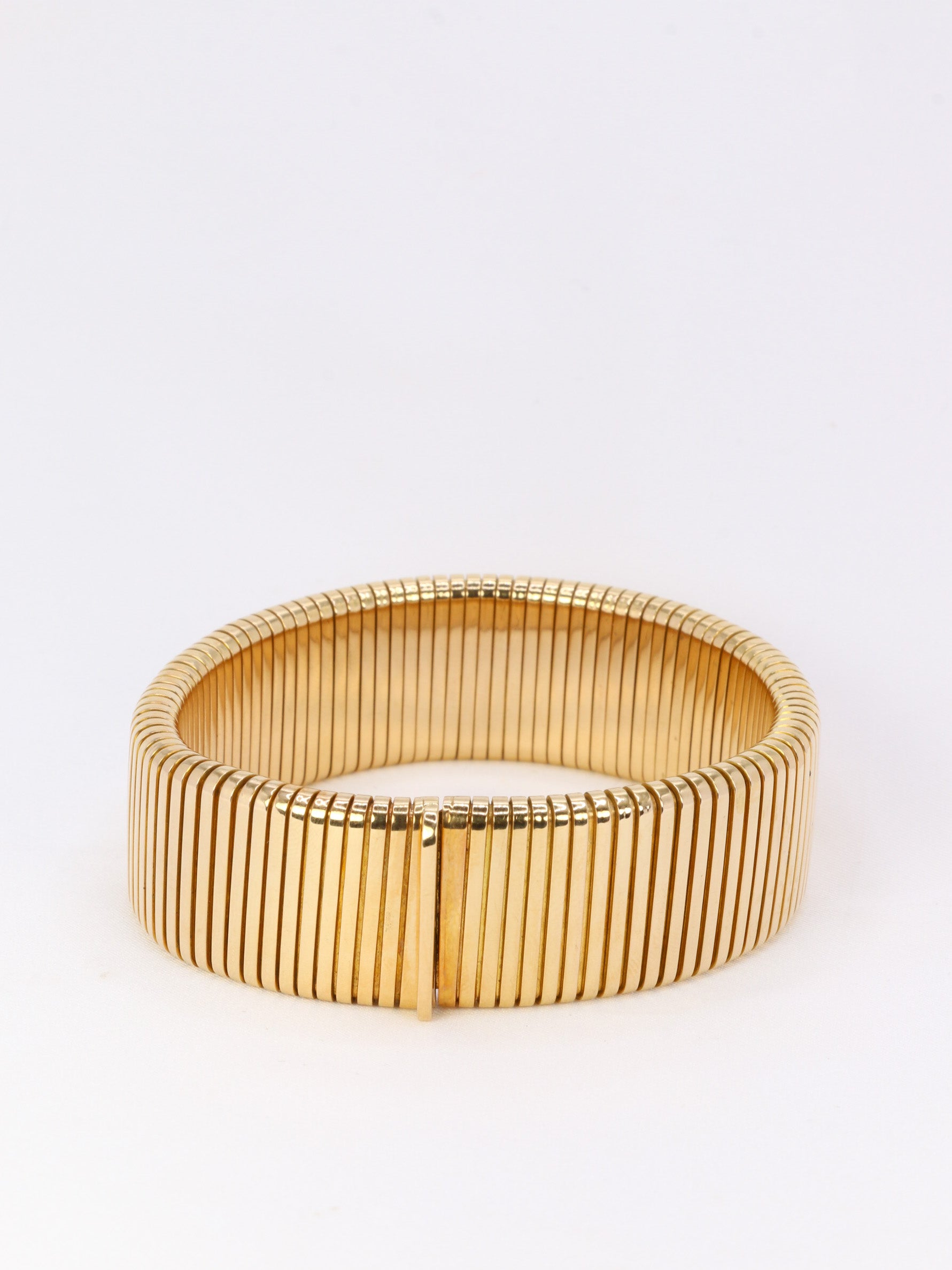 Vintage Tubogas bracelet in yellow gold