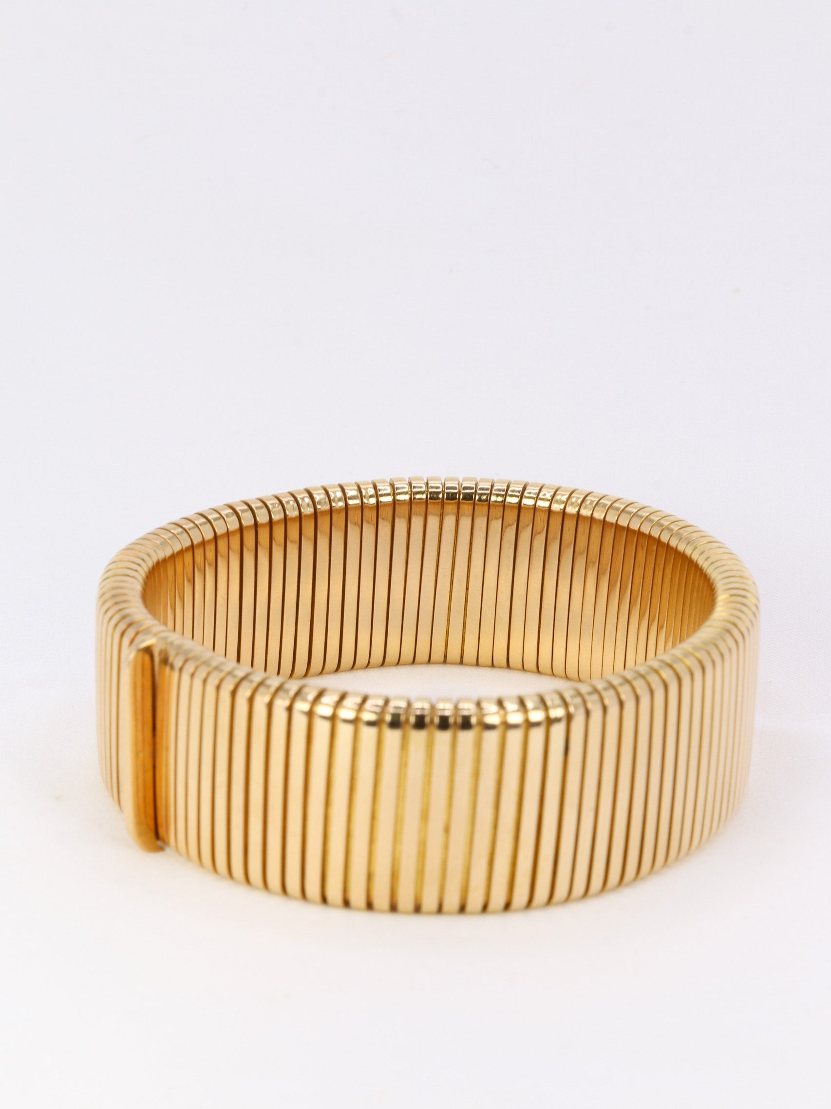 Vintage Tubogas bracelet in yellow gold