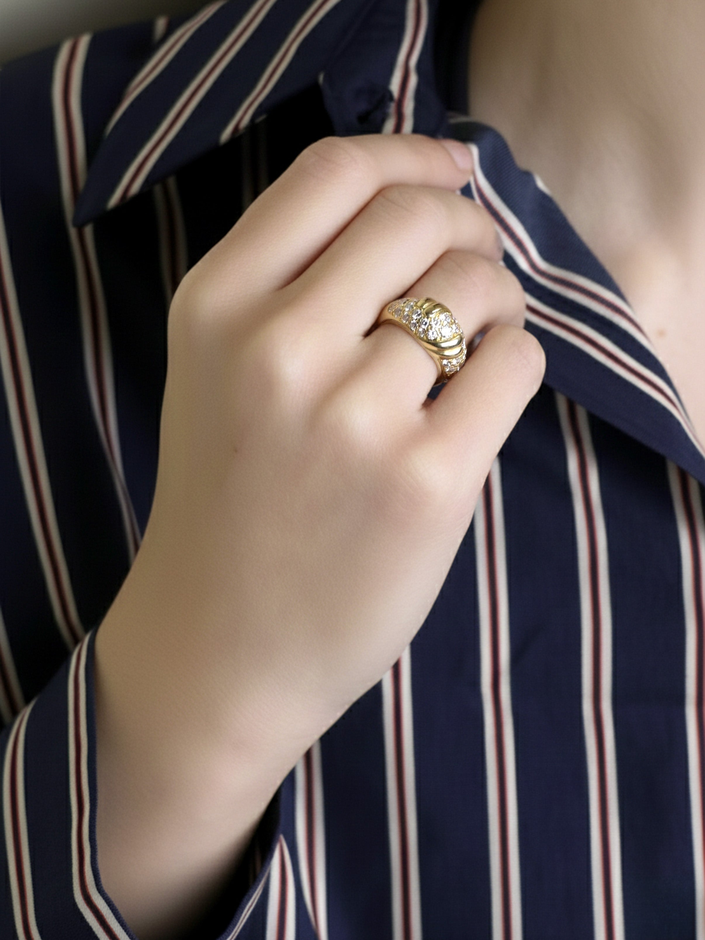 FRED Bague panthère or jaune diamants