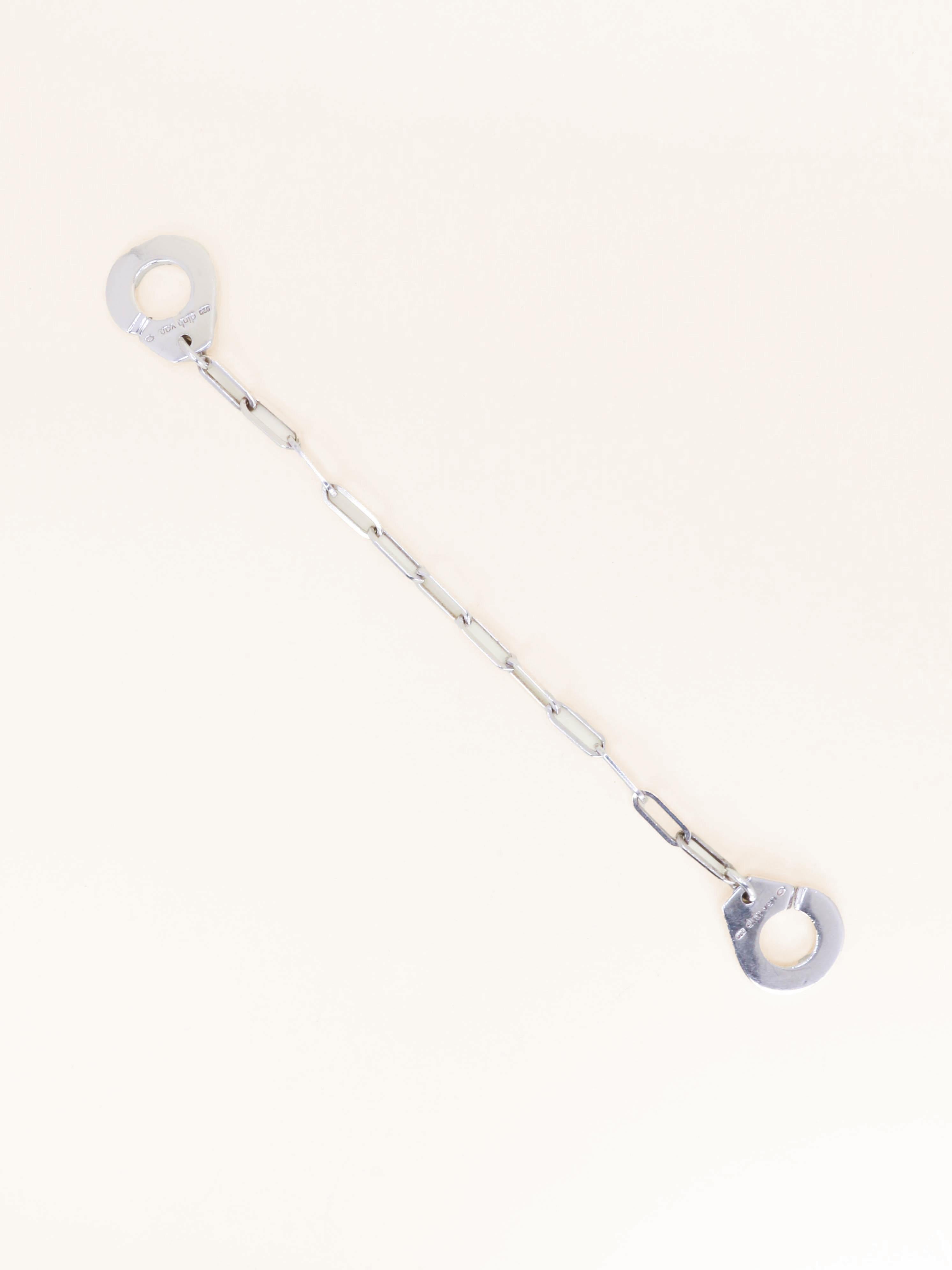 DINH VAN Bracelet vintage menottes argent - très grand modèle
