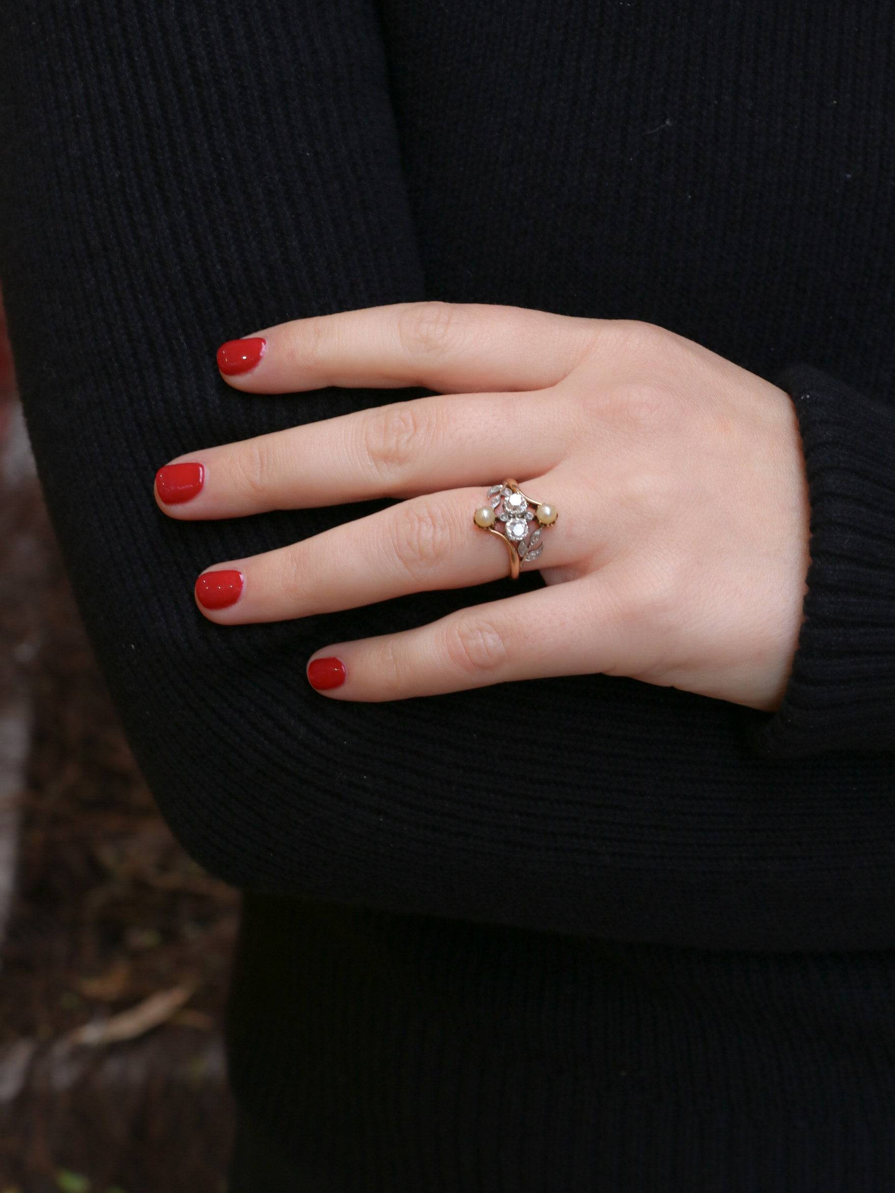 bague ancienne art nouveau