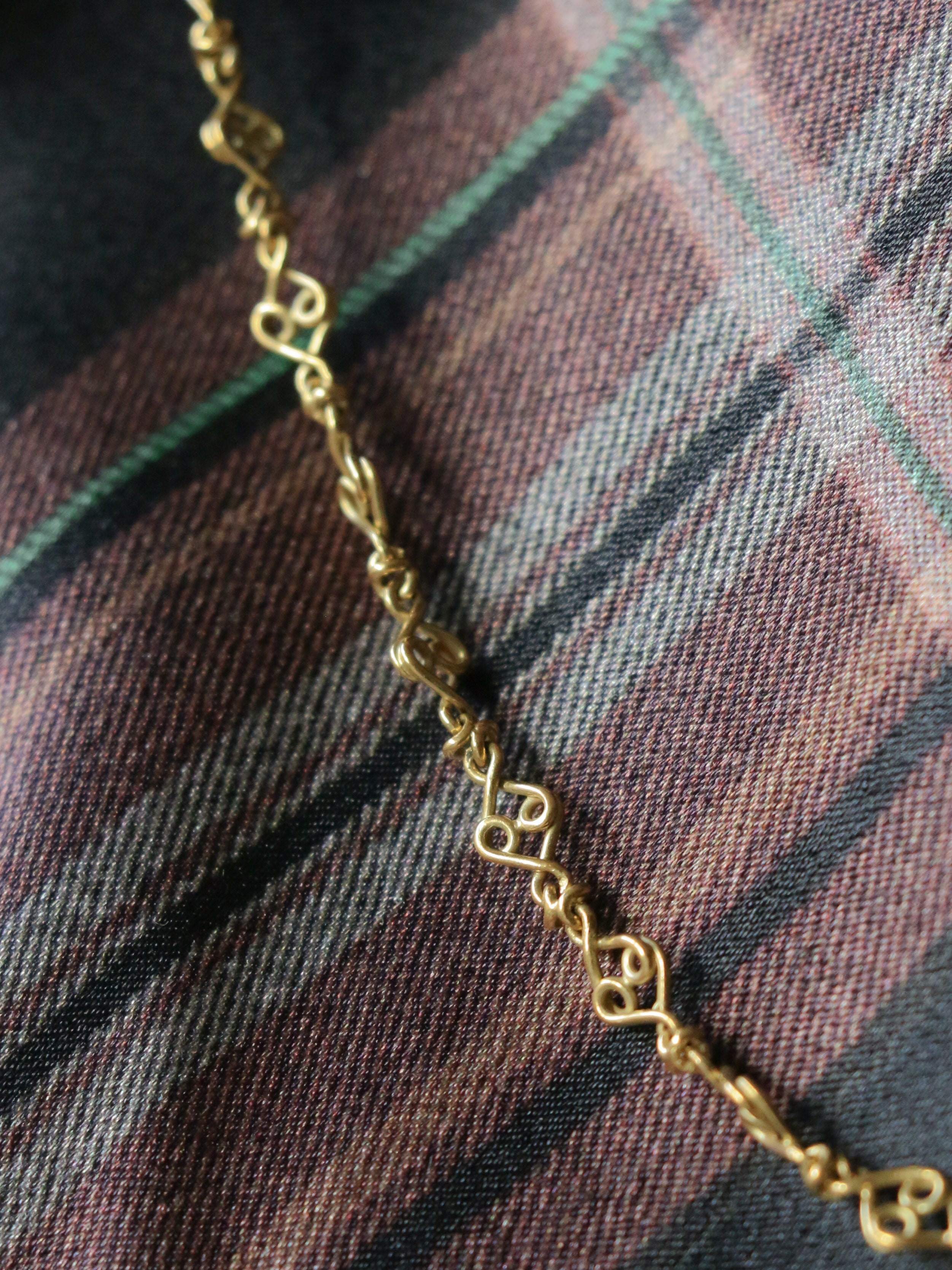 Collier chaîne Art Nouveau ALBERT CHAMBIN or jaune