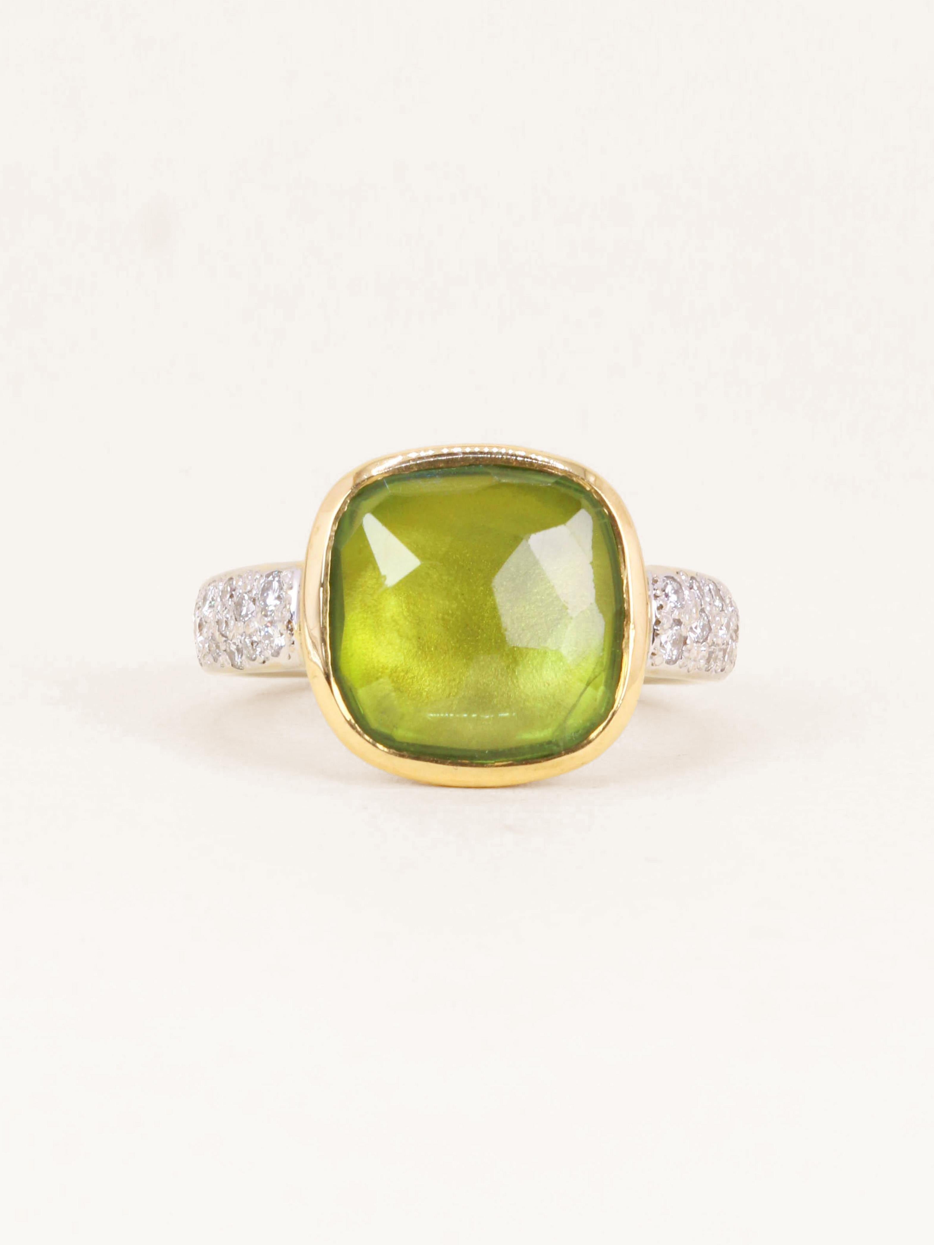 POMELLATO Bague Sheherazade diamants peridot