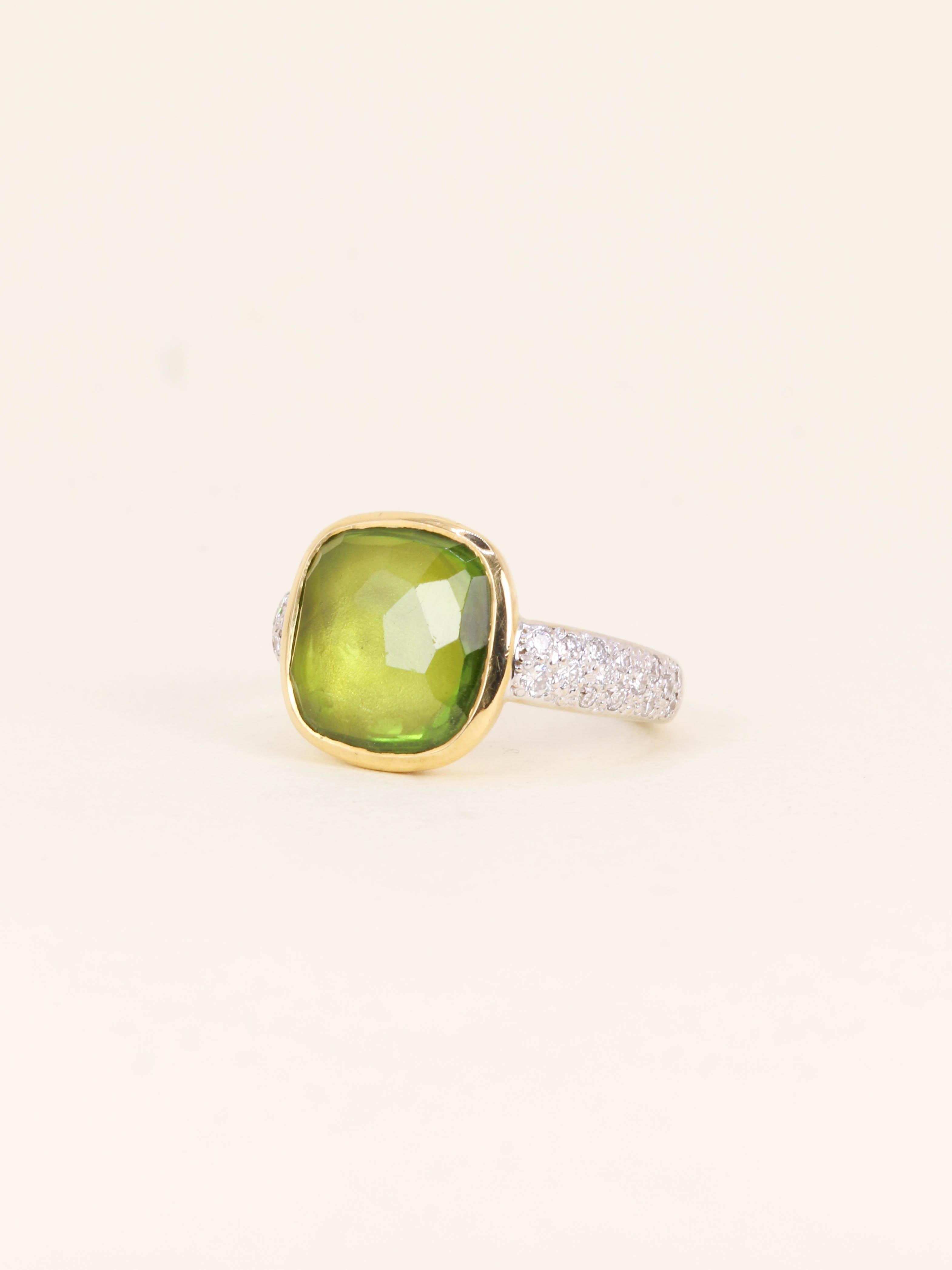 POMELLATO Bague Sheherazade diamants peridot