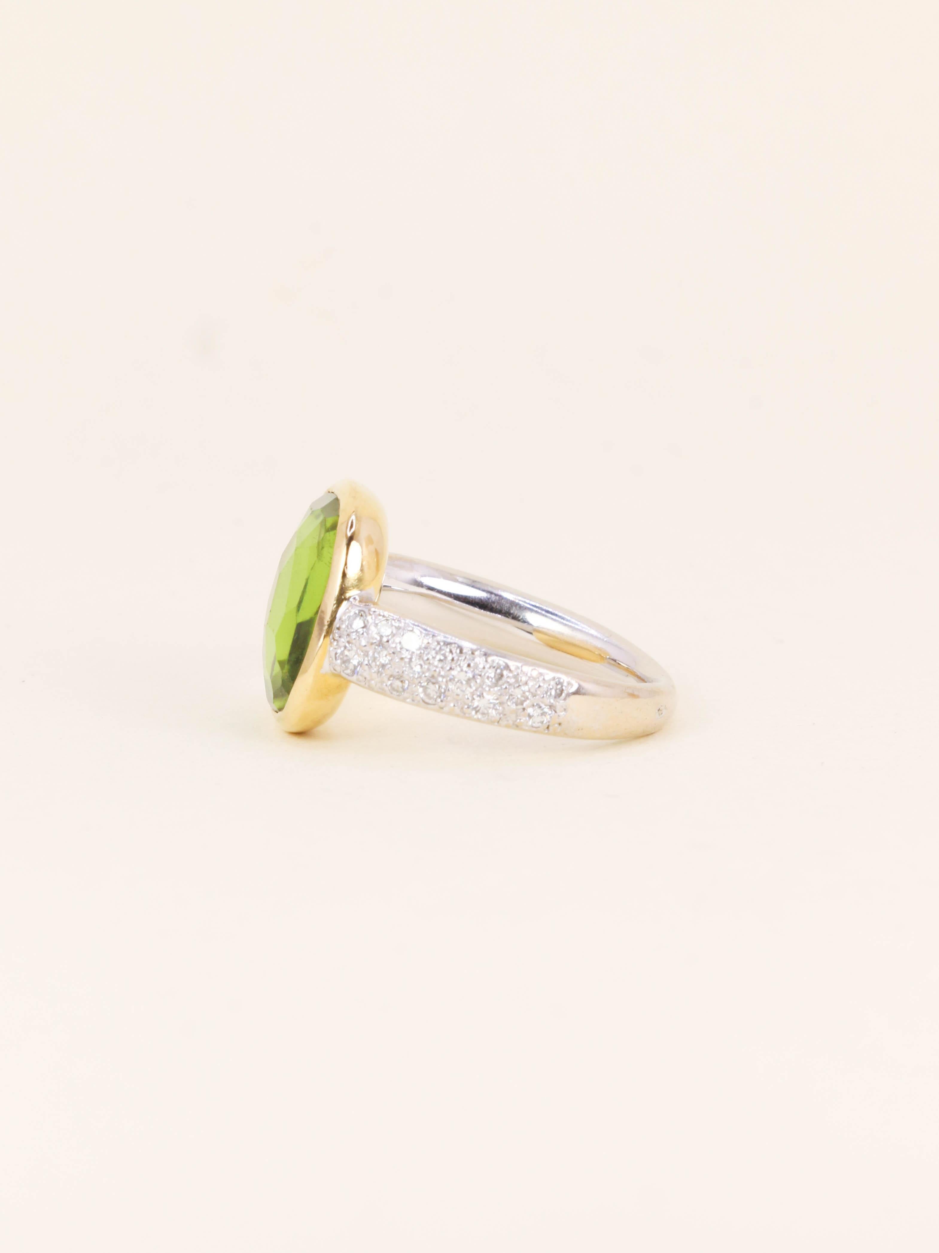 POMELLATO Bague Sheherazade diamants peridot