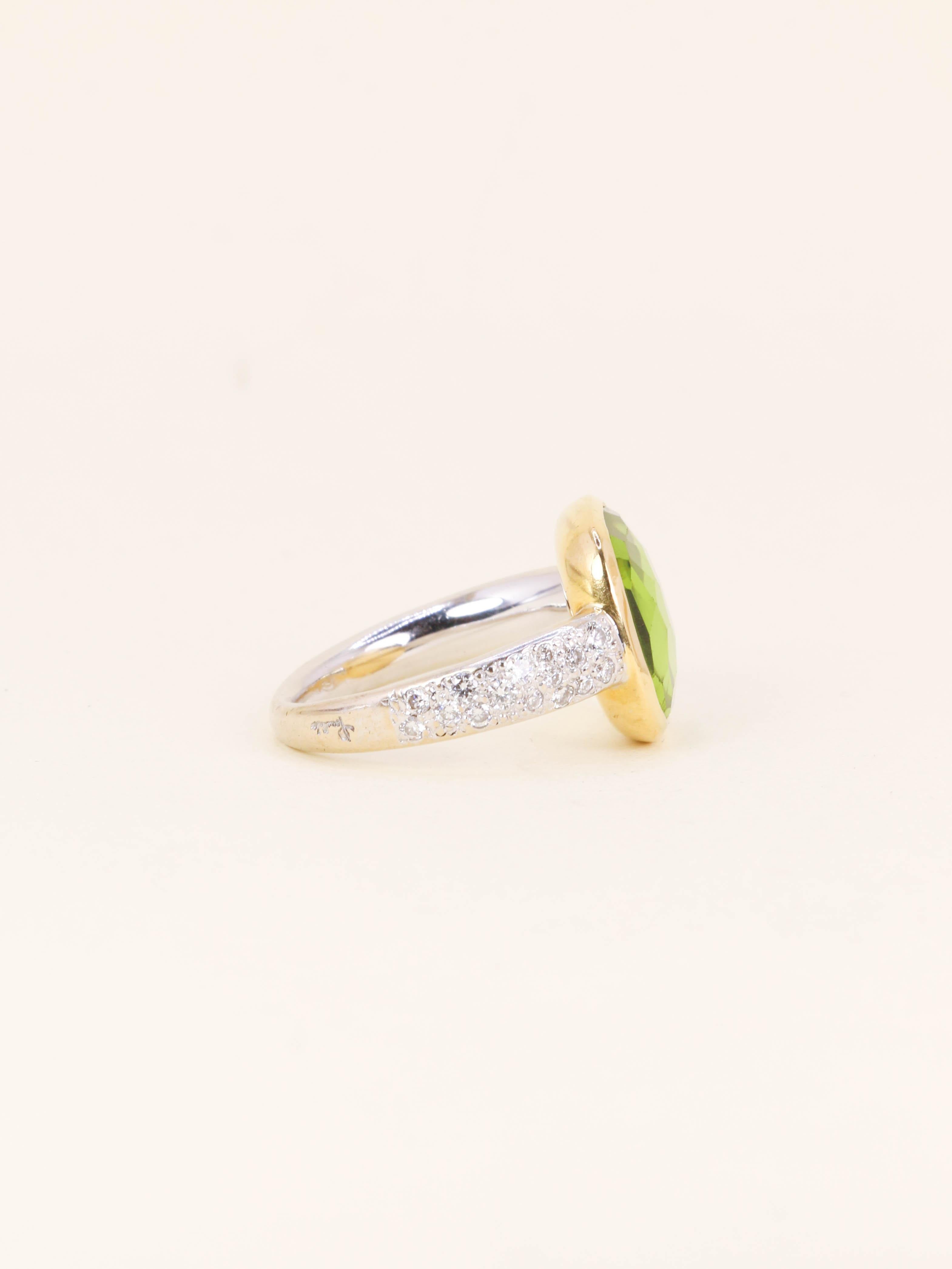 POMELLATO Bague Sheherazade diamants peridot