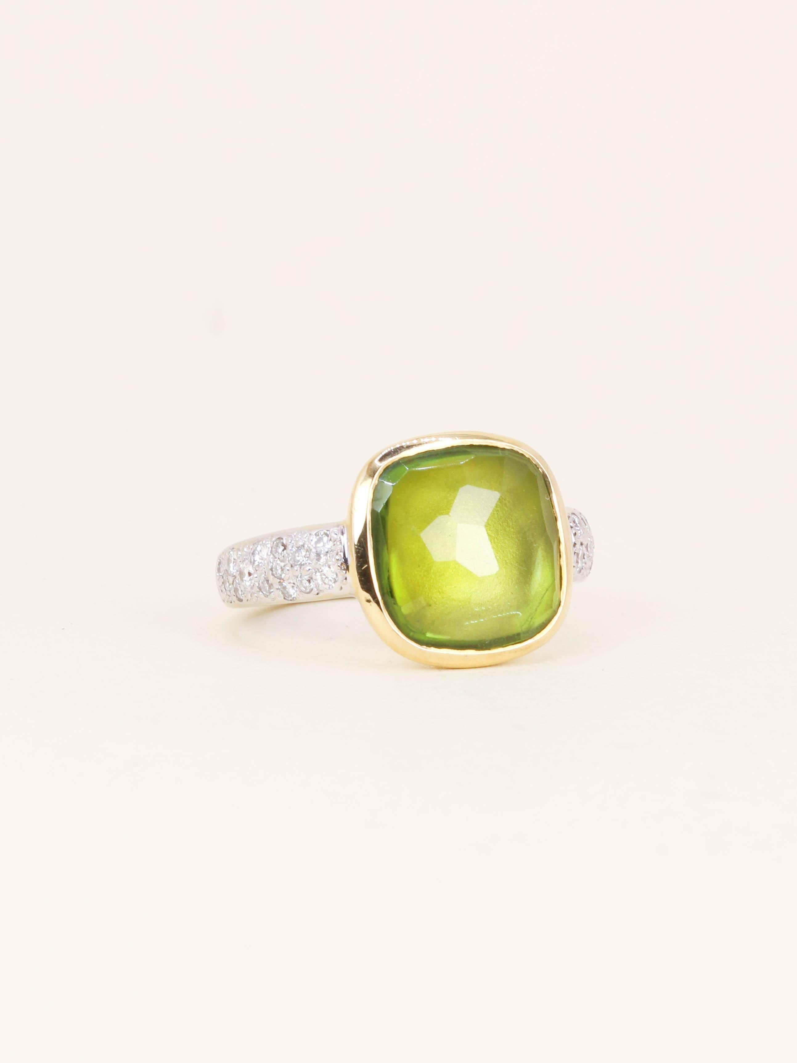 POMELLATO Bague Sheherazade diamants peridot