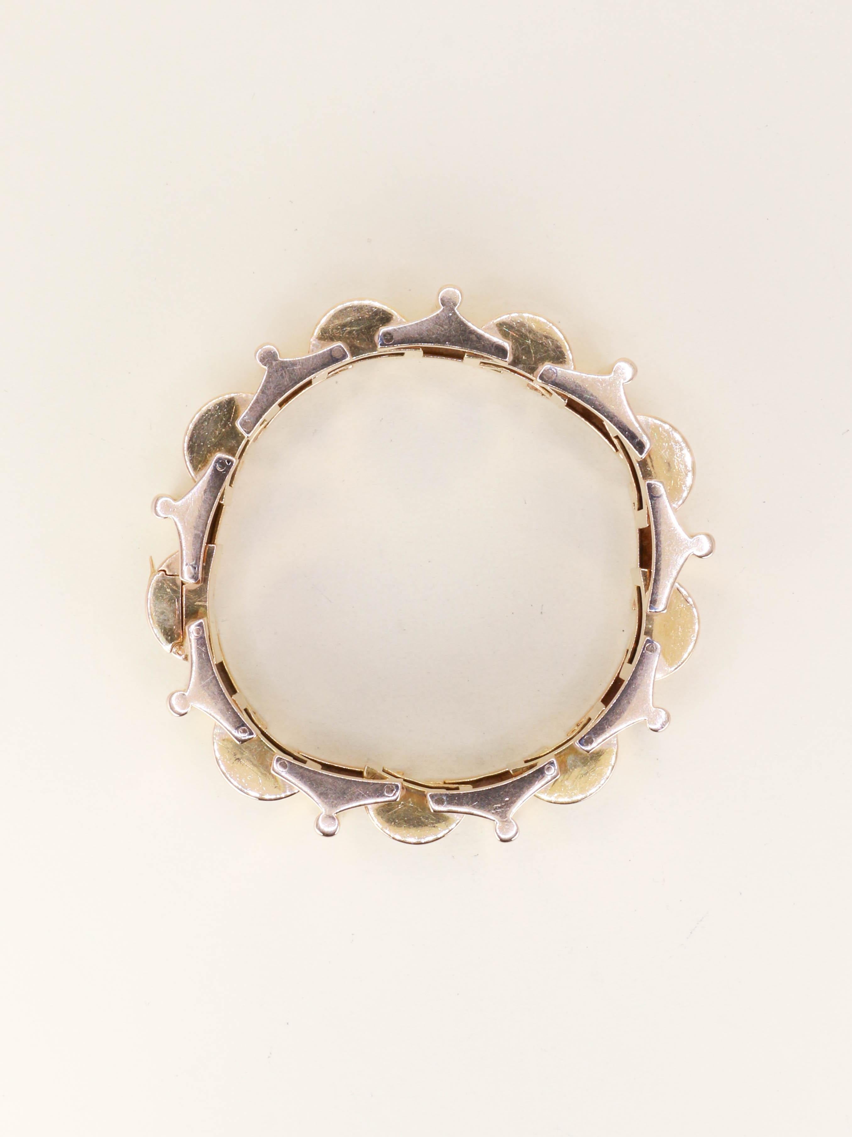 Bracelet tank or jaune