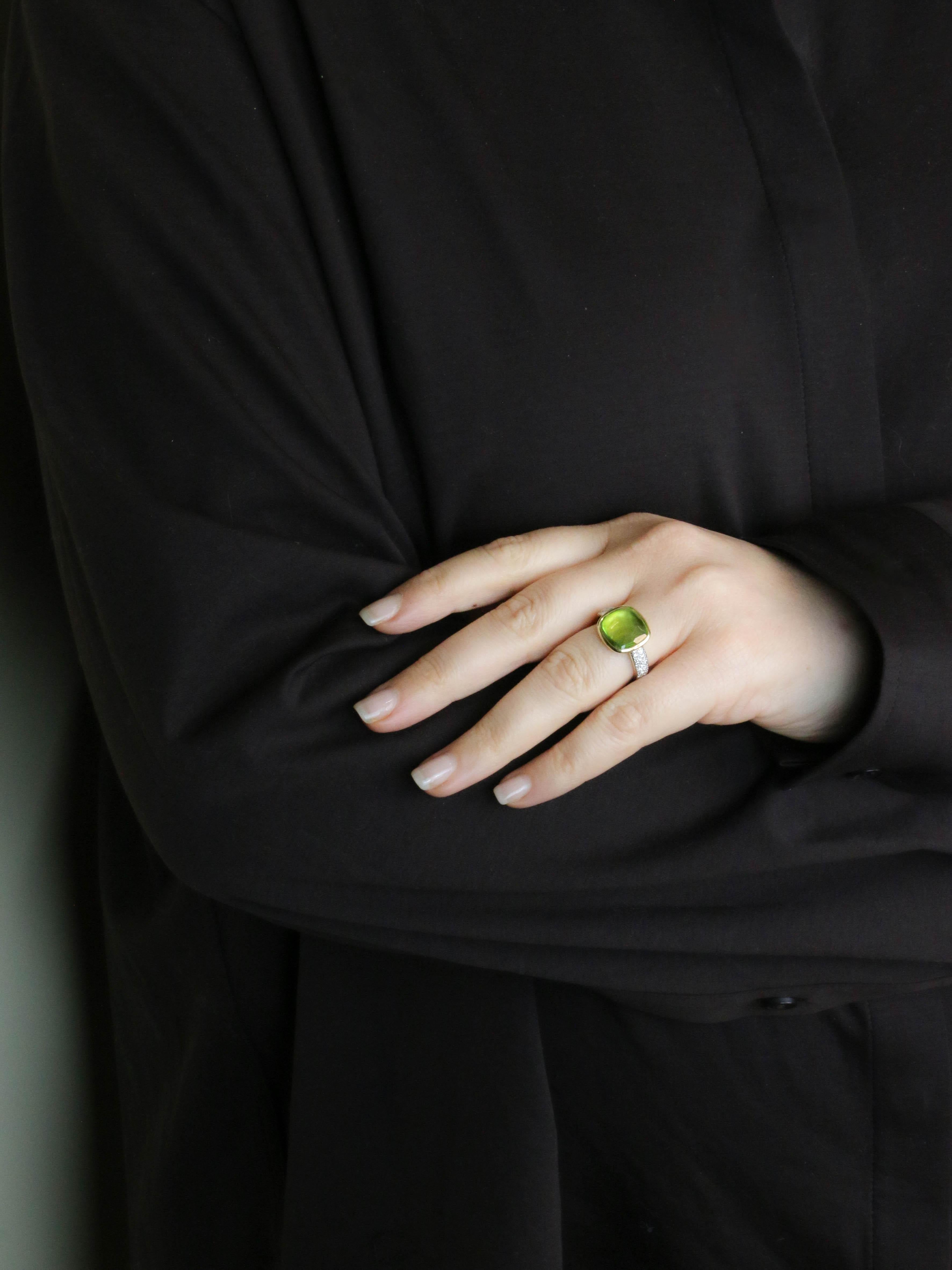 POMELLATO Bague Sheherazade diamants peridot