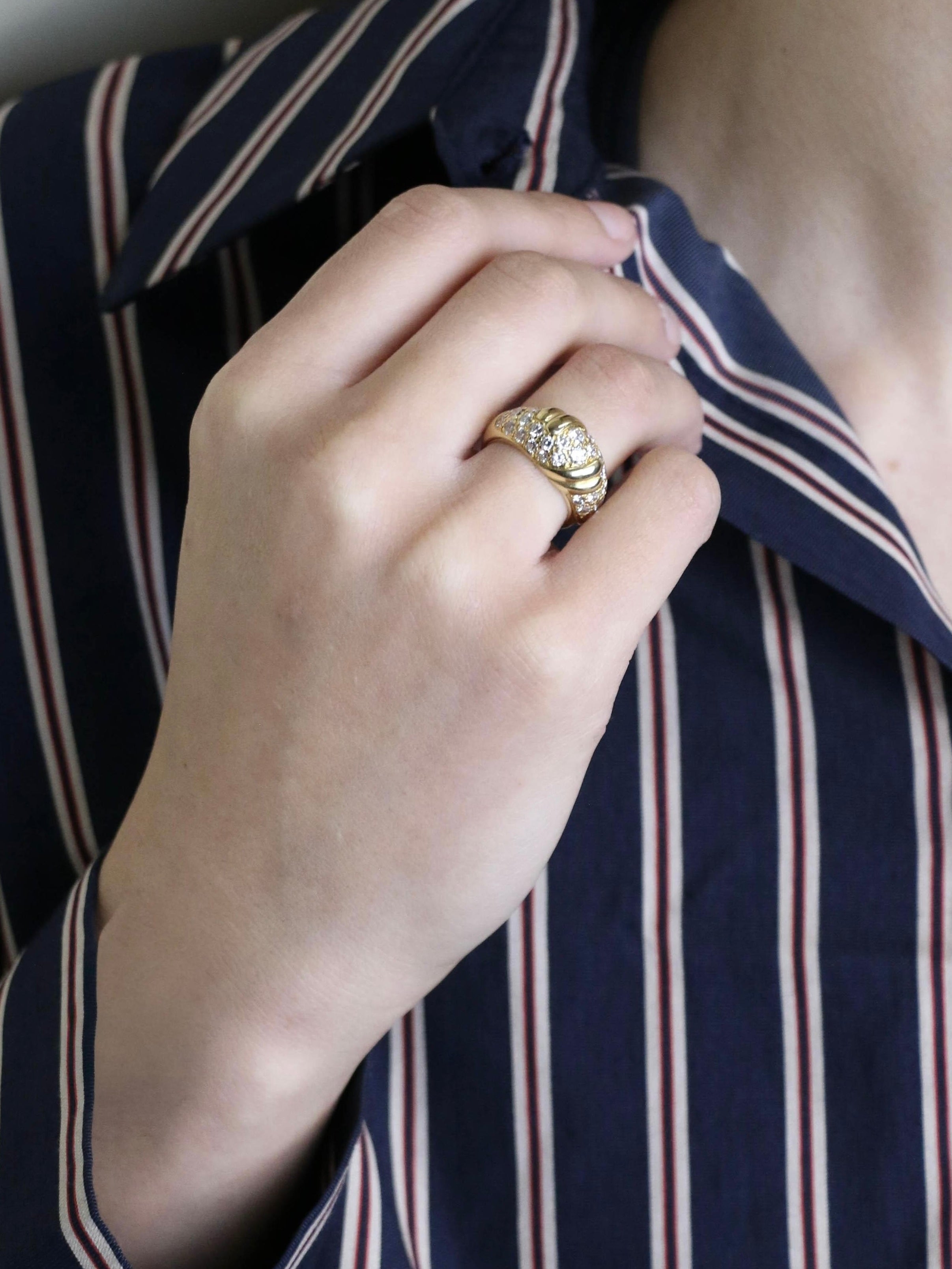 FRED Bague panthère or jaune diamants