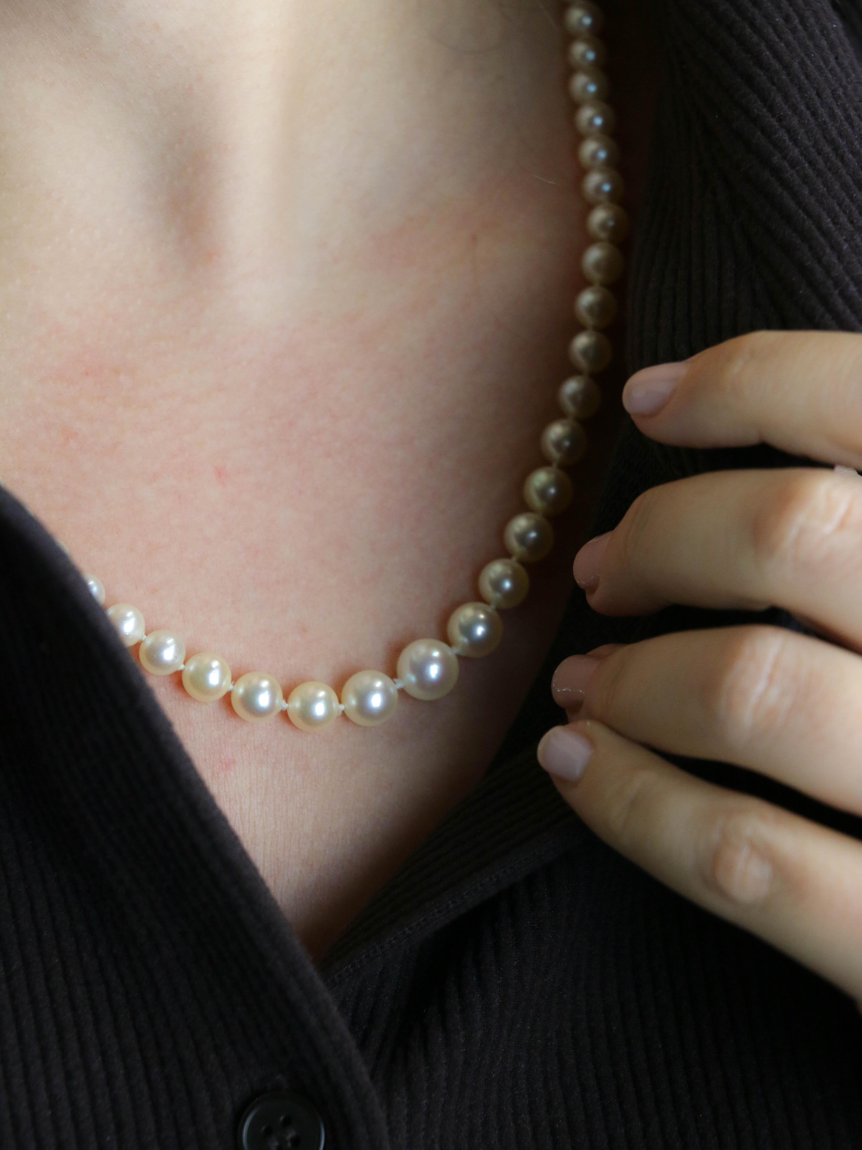 BOUCHERON Collier de perles de culture