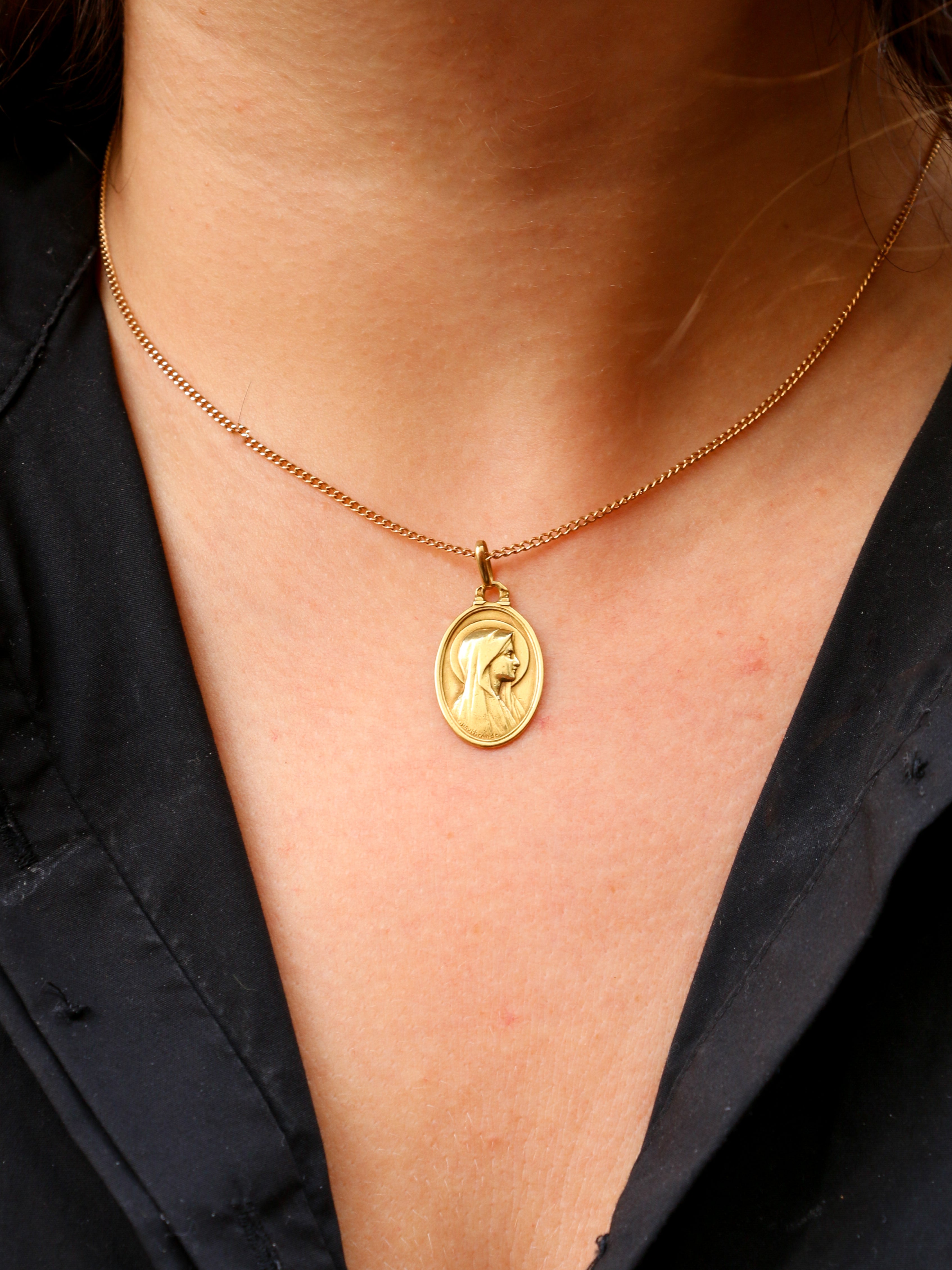 PAUL BRANDT Médaille religieuse ancienne en or jaune