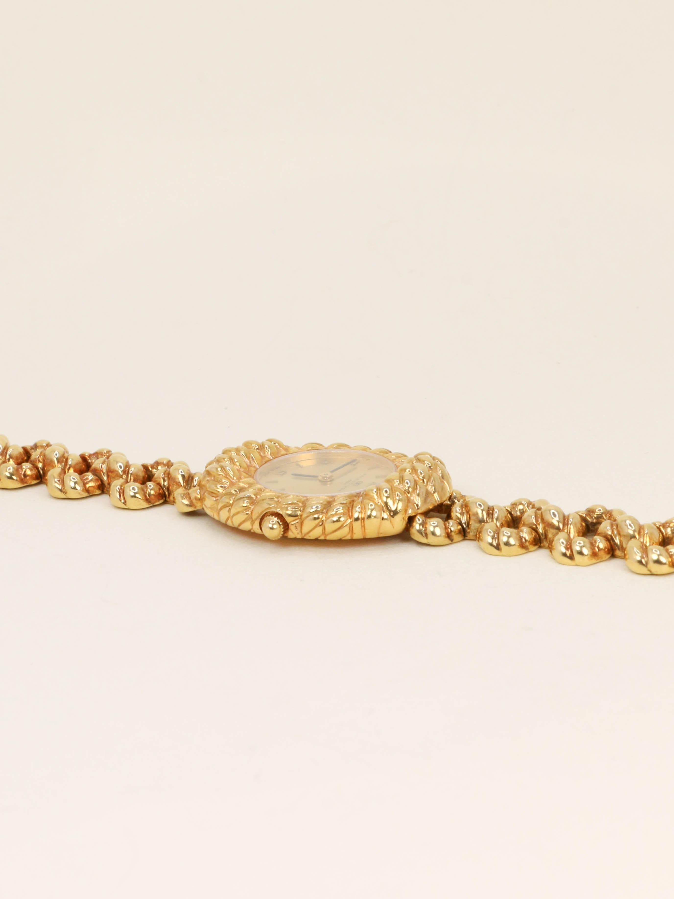 BALENCIAGA Montre vintage or jaune