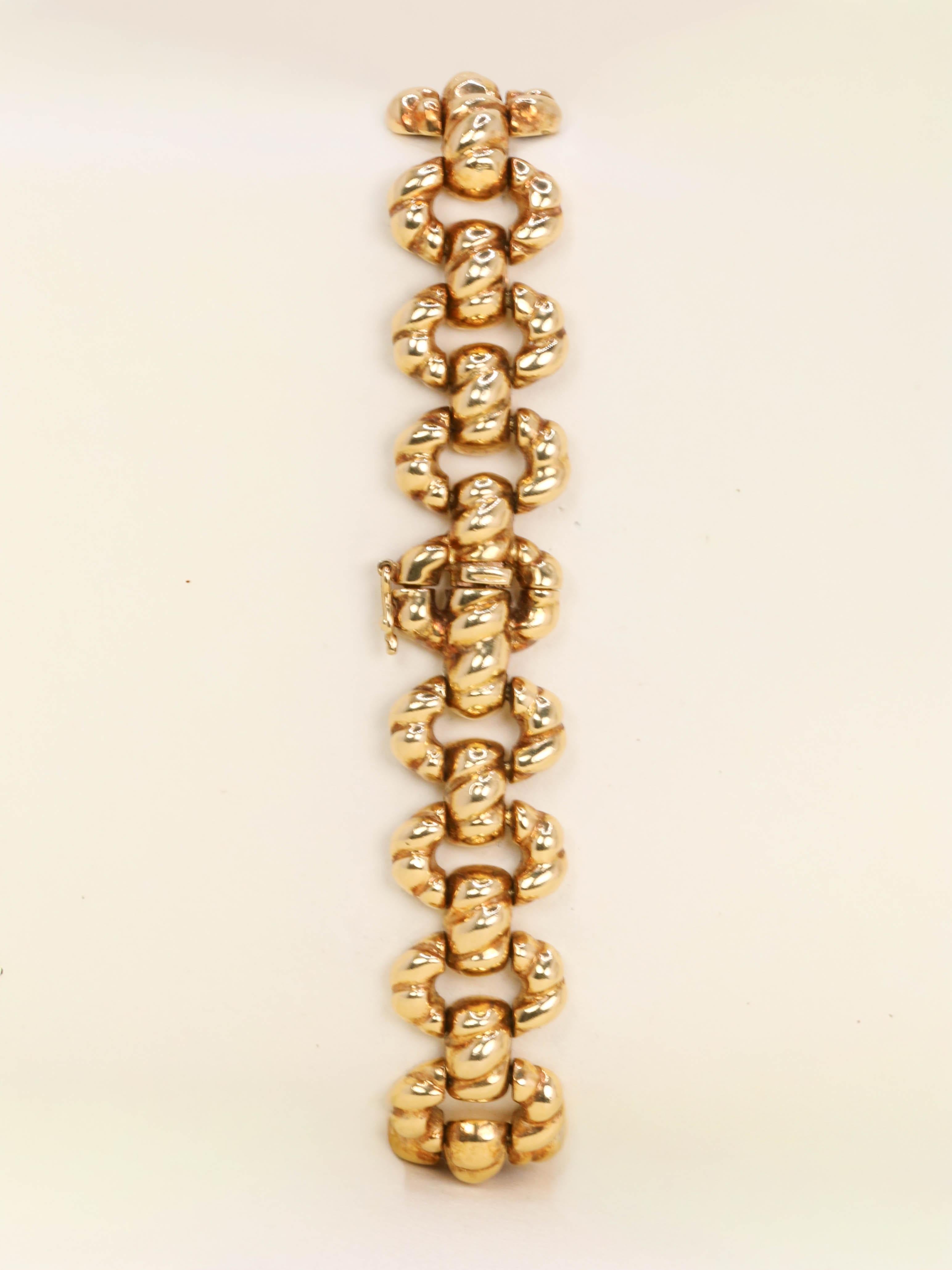 BALENCIAGA Montre vintage or jaune