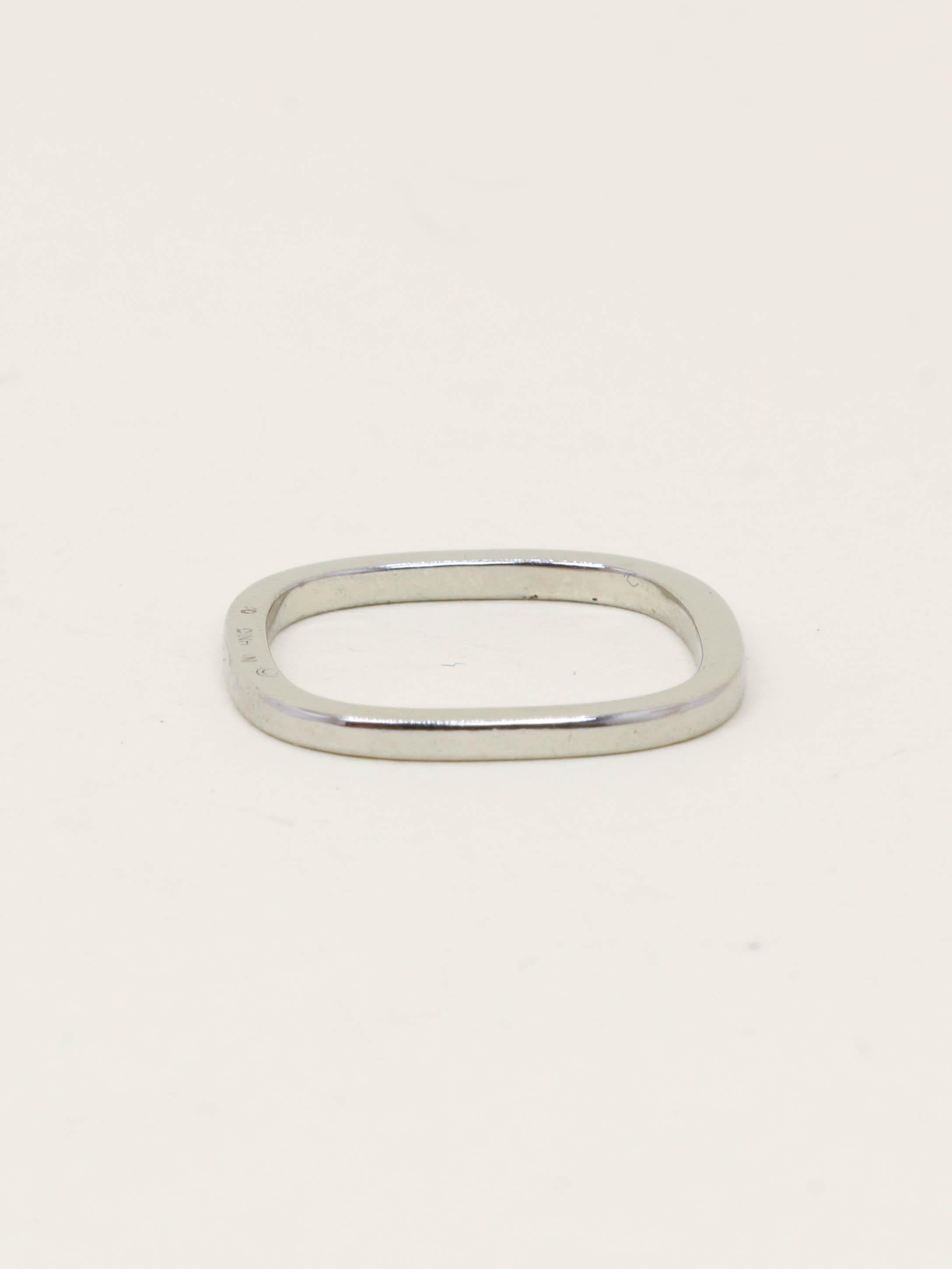 DINH VAN Alliance carrée or blanc