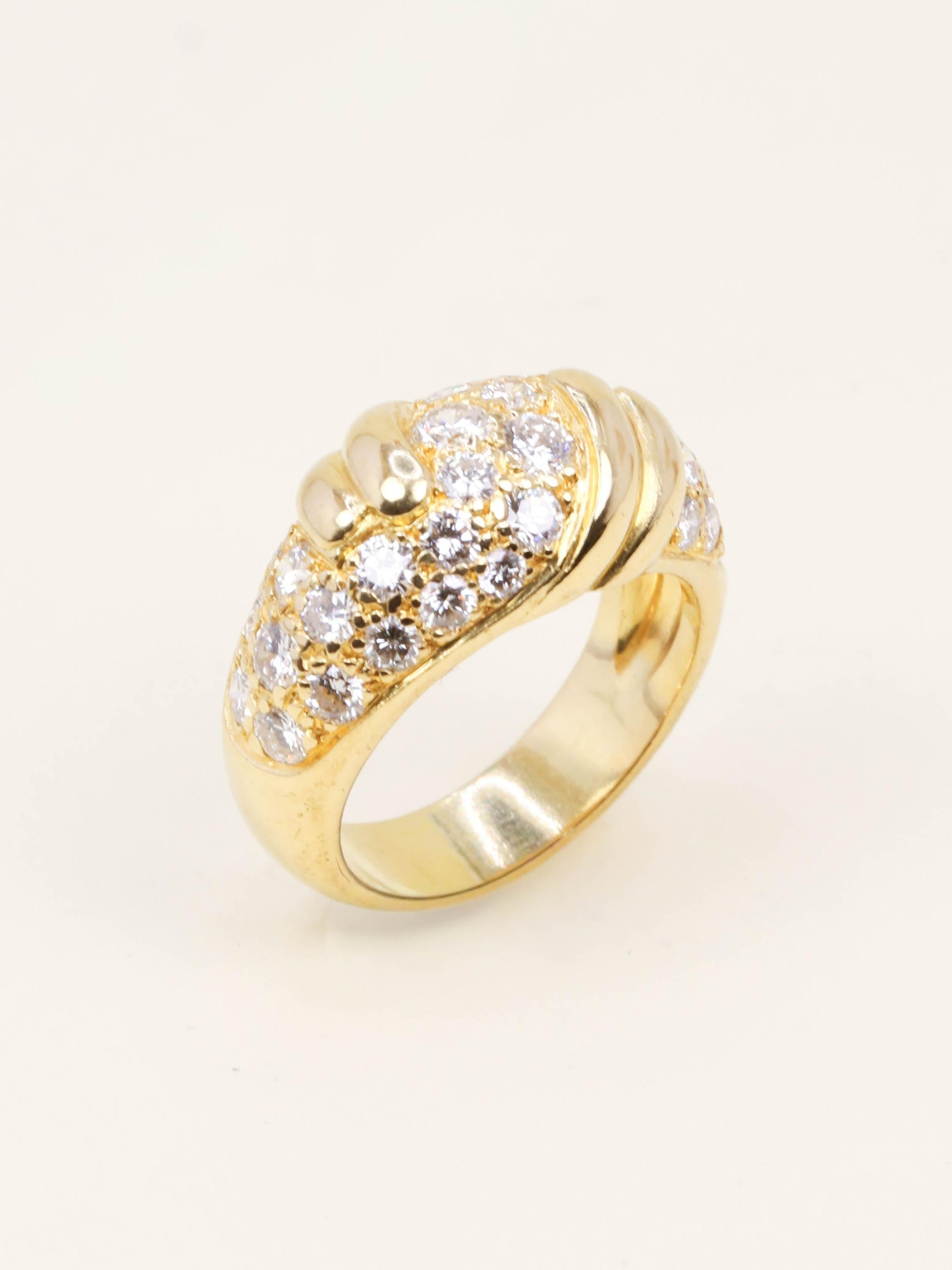 FRED Bague panthère or jaune diamants