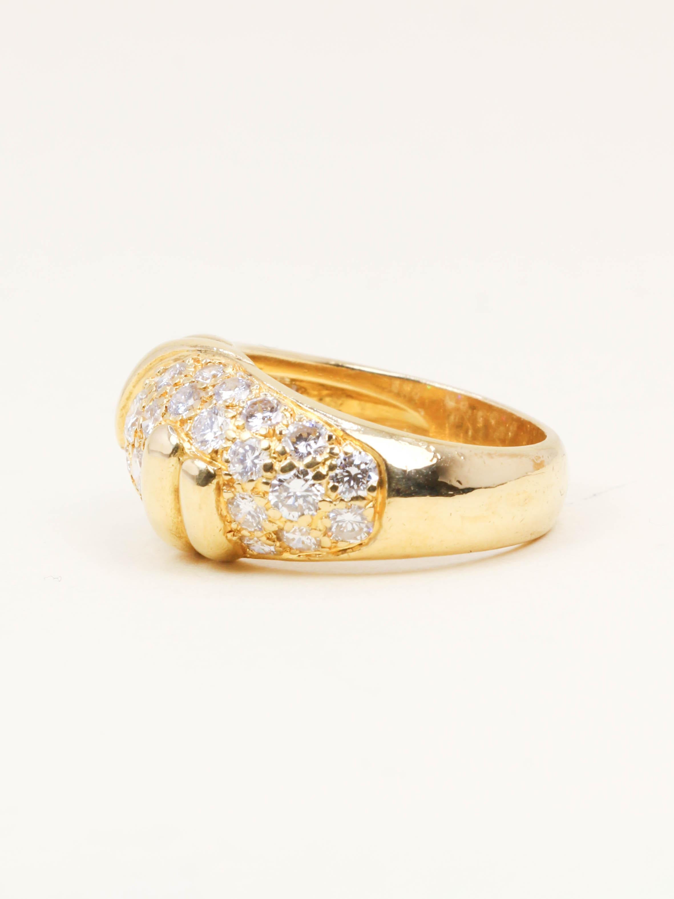 FRED Bague panthère or jaune diamants