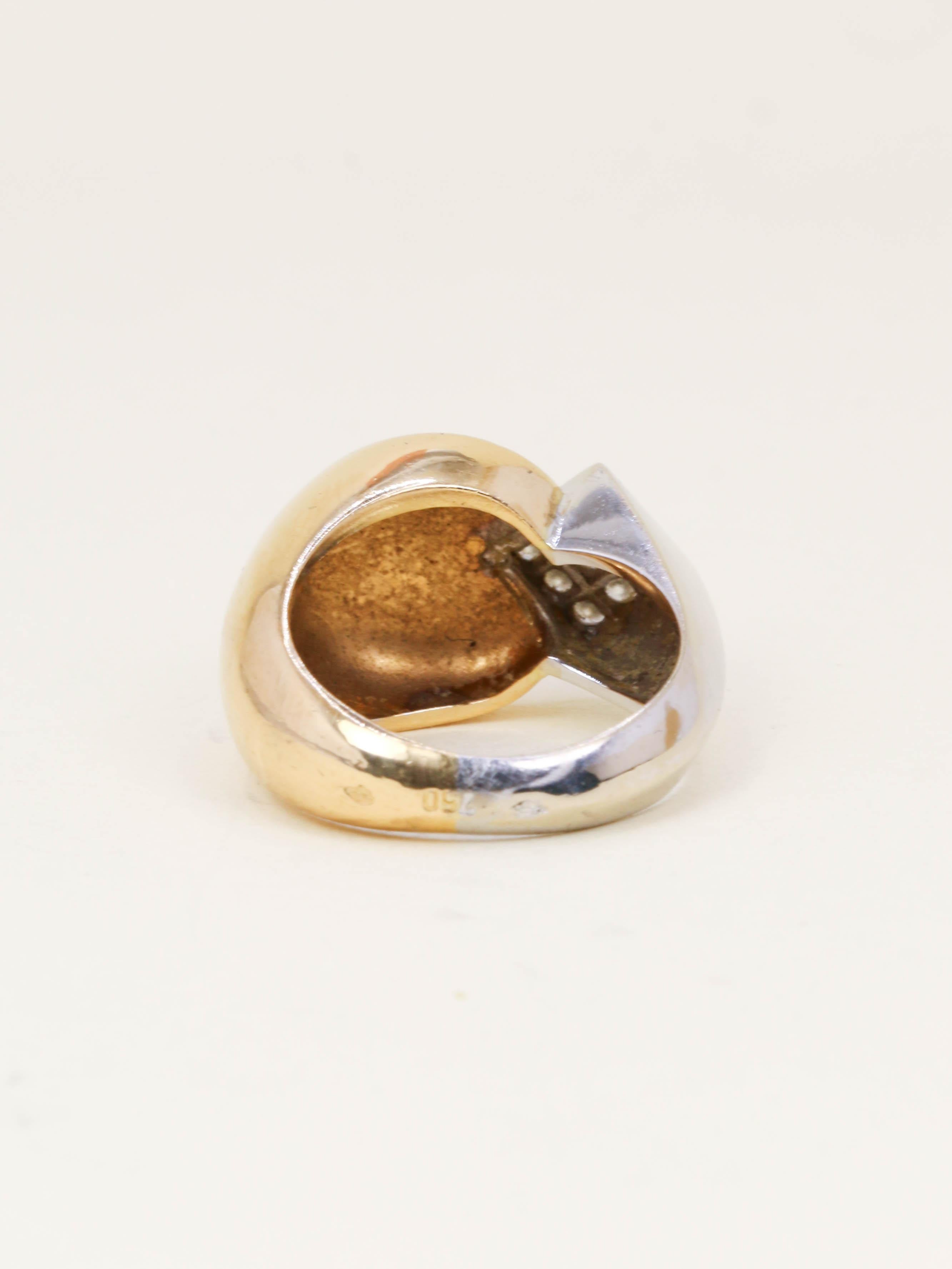FRED Bague bicolore diamants