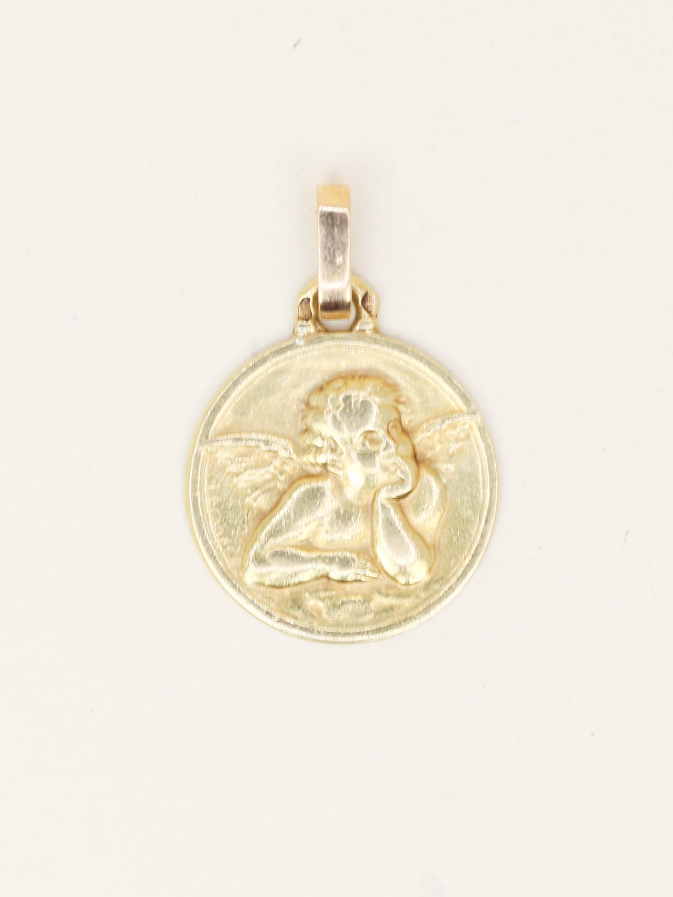 BRANDT Médaille Ange en or jaune