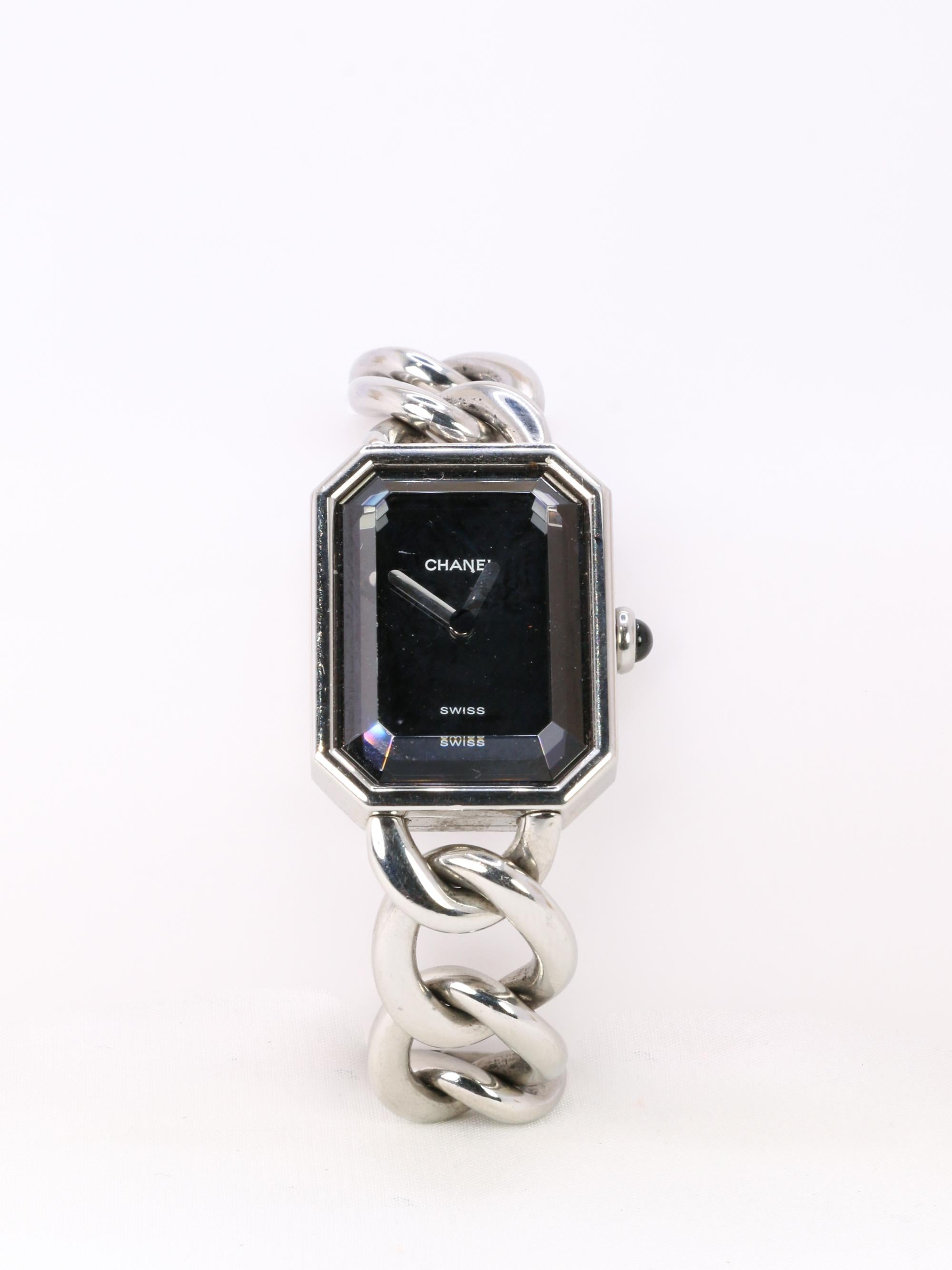 CHANEL Montre Première acier