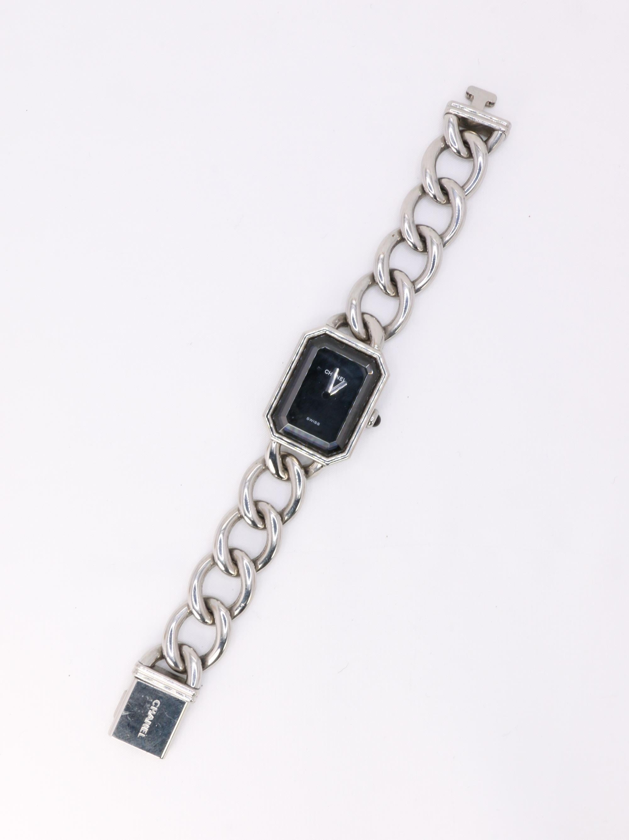 CHANEL Montre Première acier