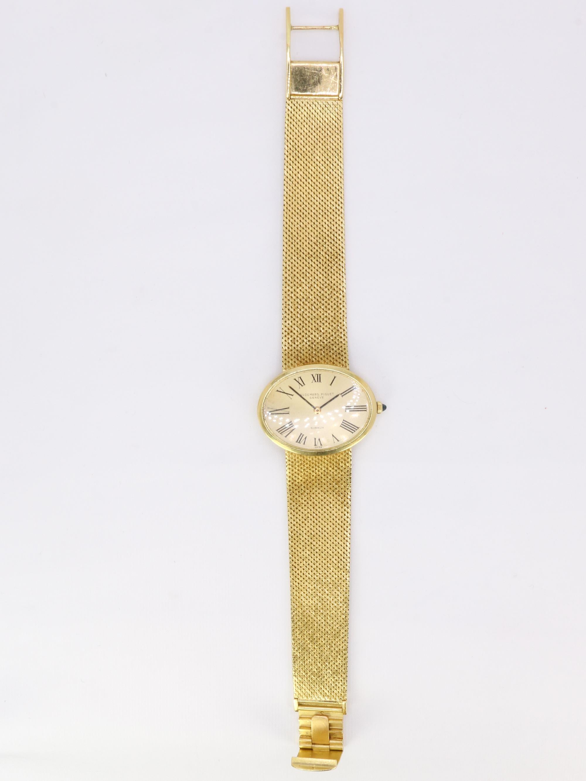 AUDEMARS PIGUET x GUBELIN Montre vintage or jaune
