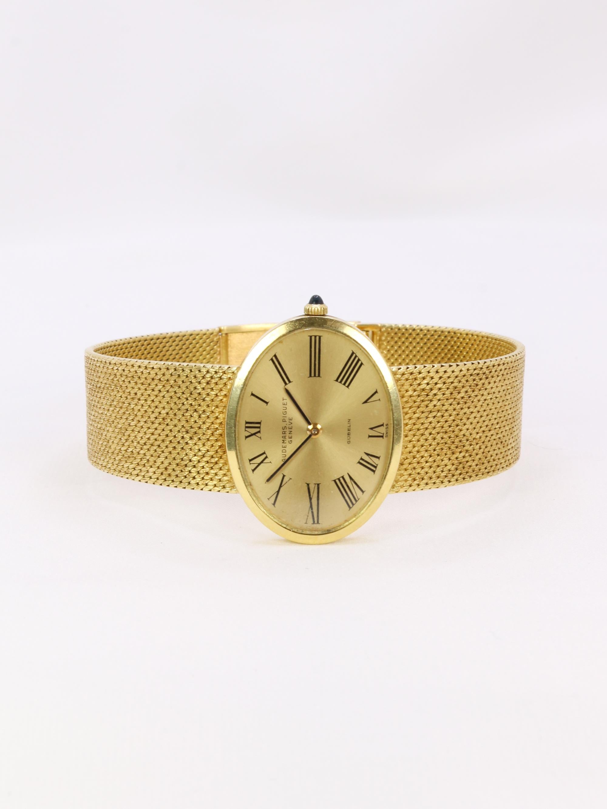 AUDEMARS PIGUET x GUBELIN Montre vintage or jaune