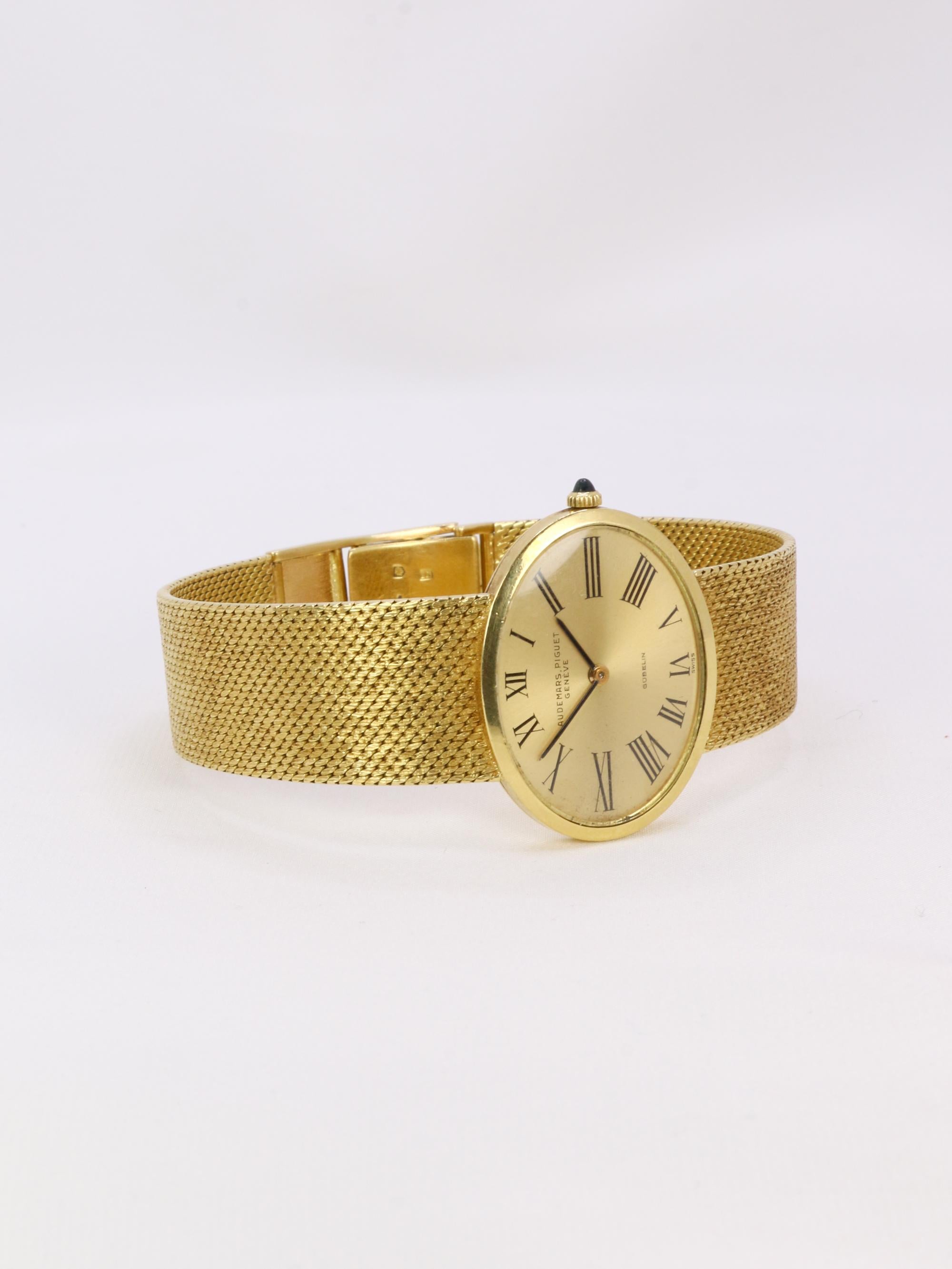 AUDEMARS PIGUET x GUBELIN Montre vintage or jaune