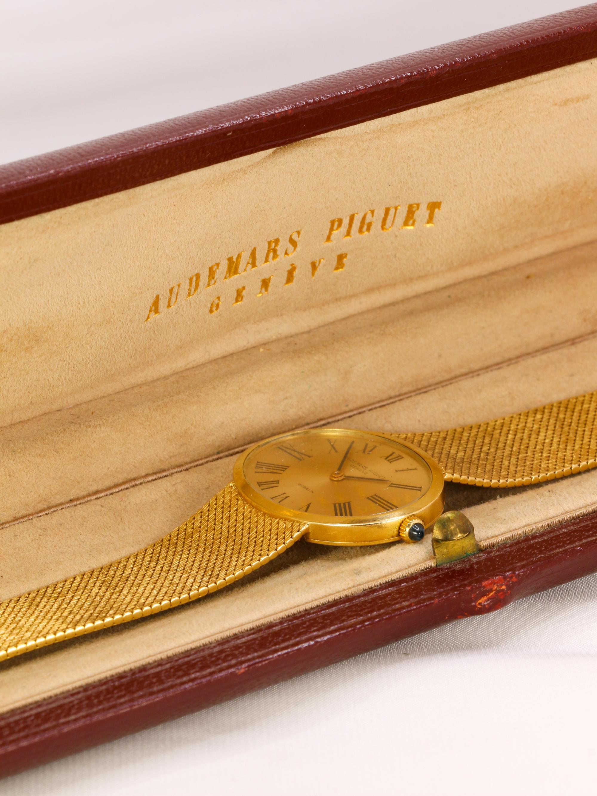 AUDEMARS PIGUET x GUBELIN Montre vintage or jaune