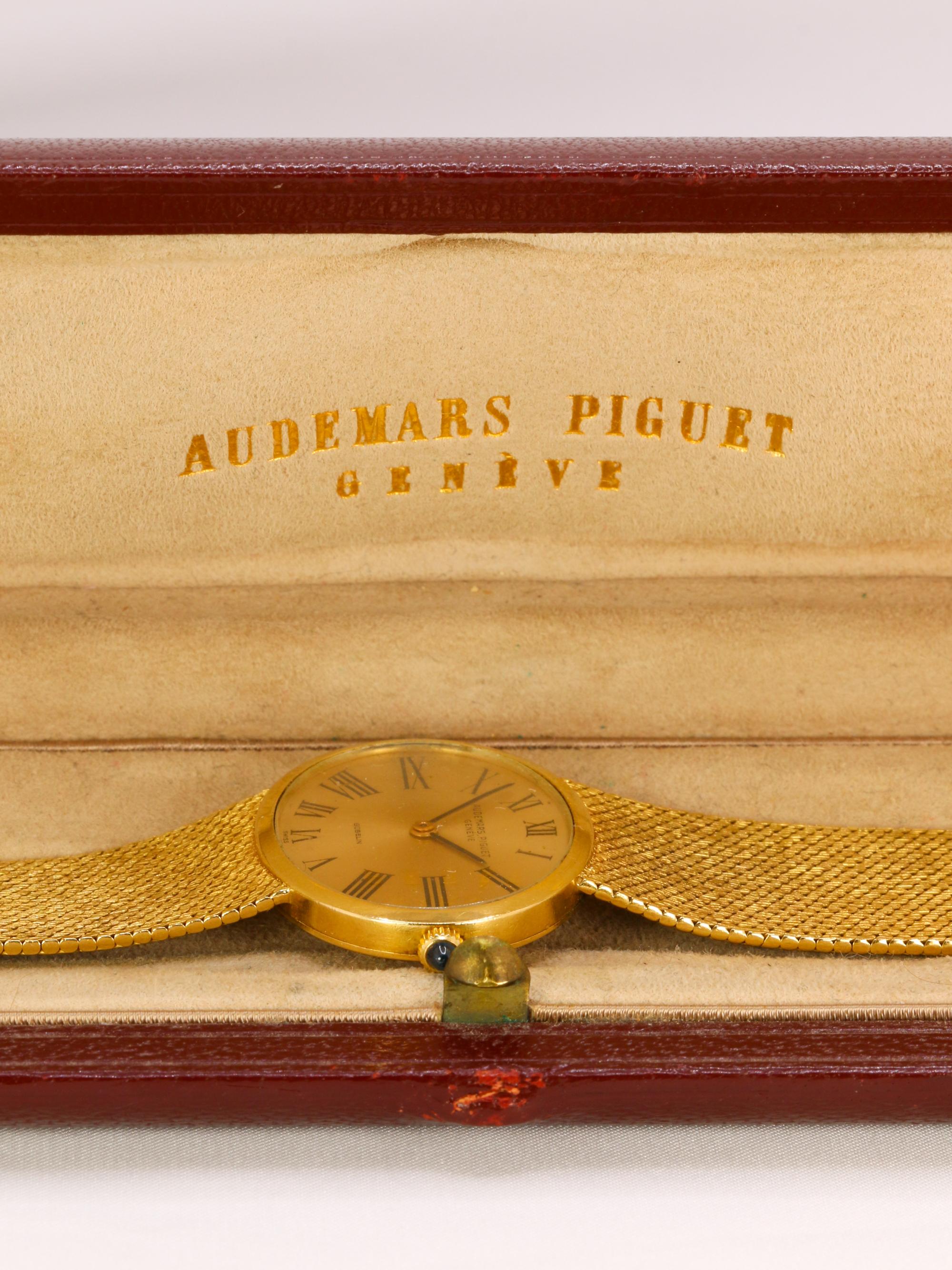 AUDEMARS PIGUET x GUBELIN Montre vintage or jaune