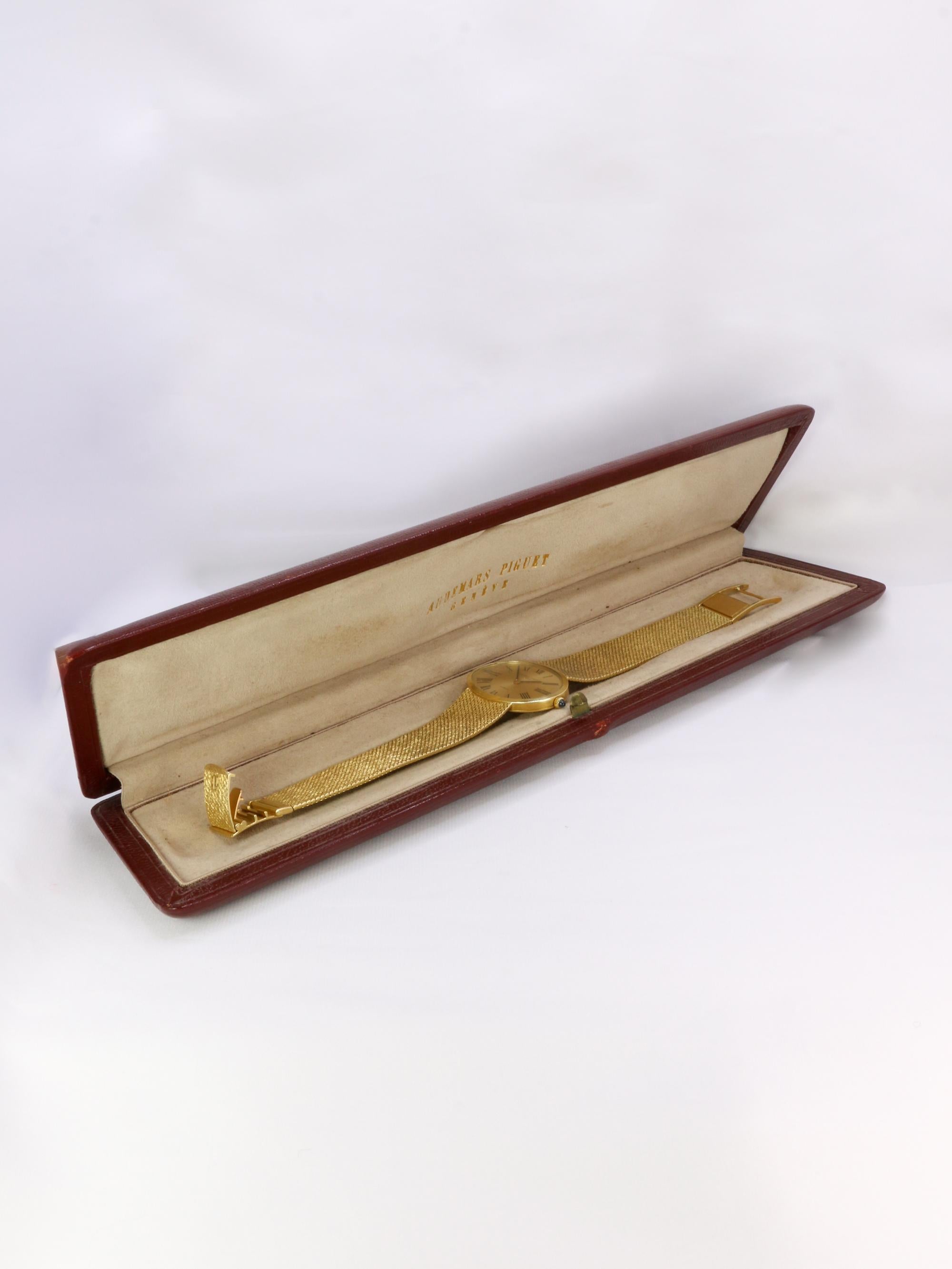 AUDEMARS PIGUET x GUBELIN Montre vintage or jaune