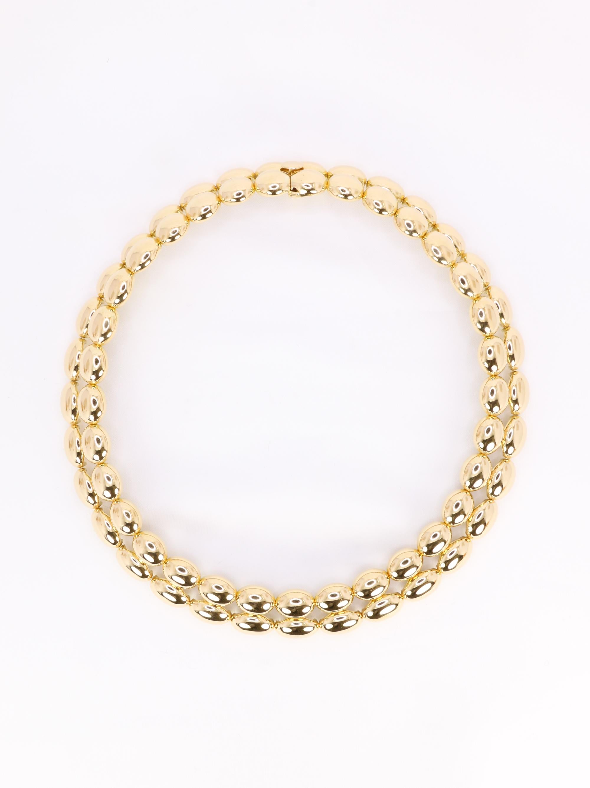 CHAUMET Collier vintage modèle Magellan double rang or jaune
