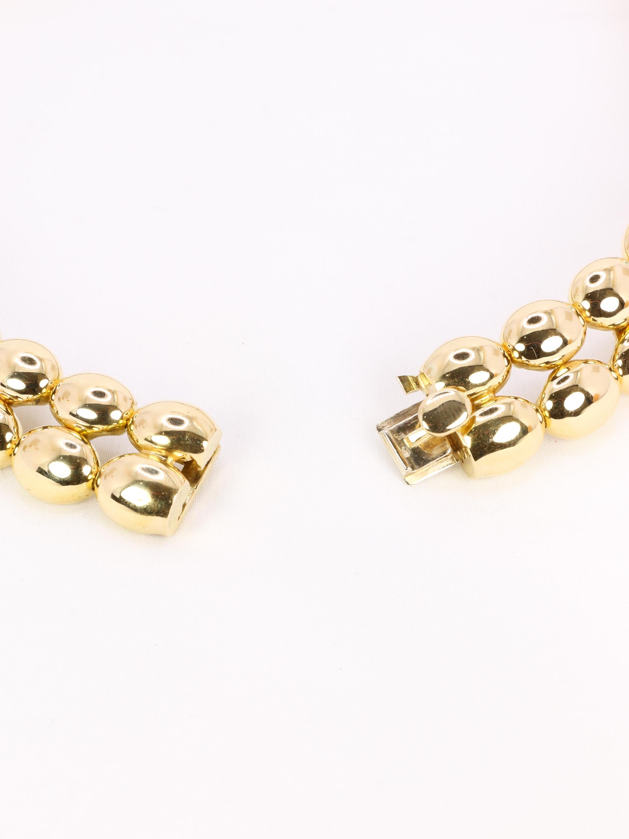 CHAUMET Collier vintage modèle Magellan double rang or jaune