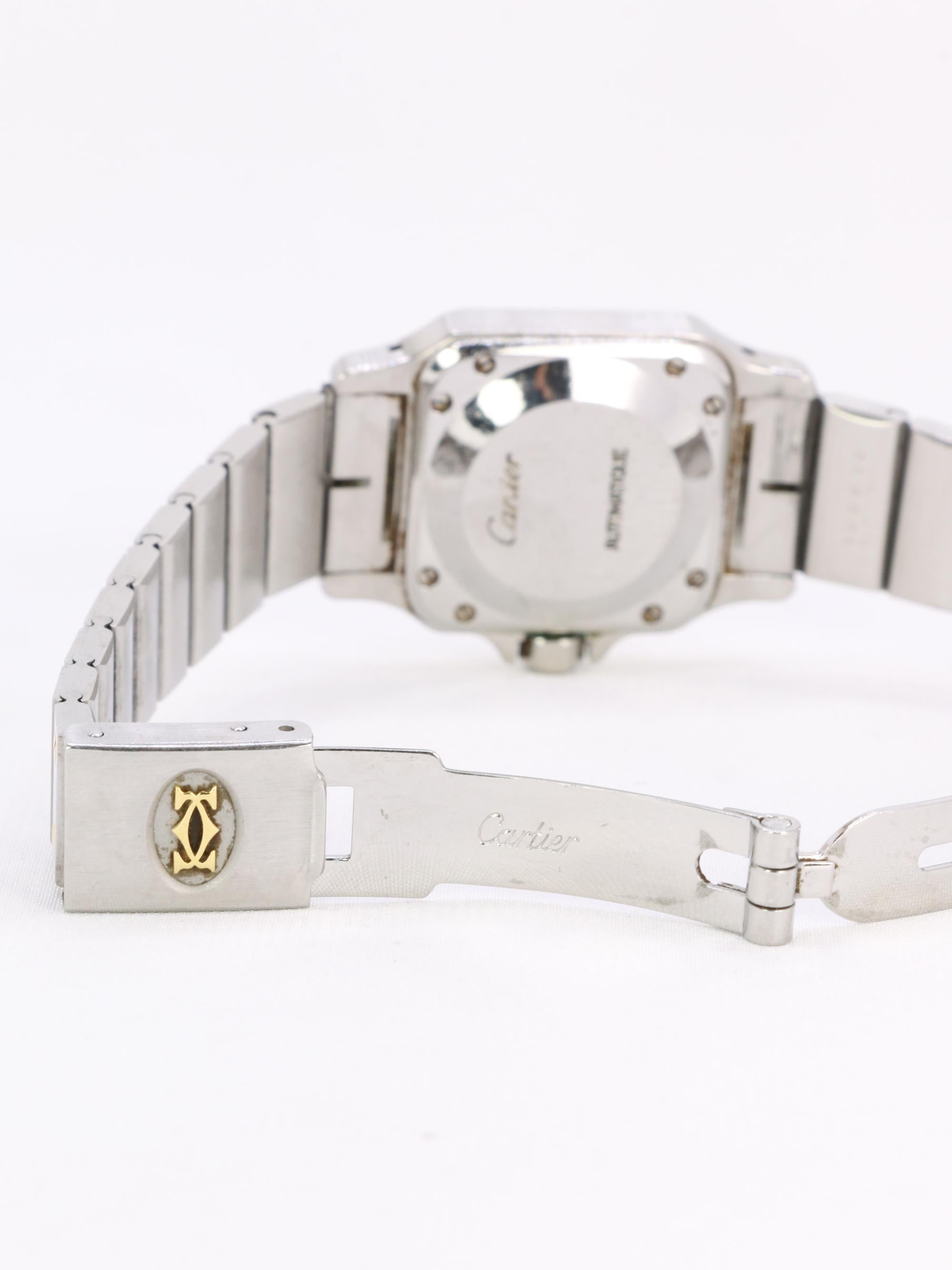 CARTIER Montre Santos vintage or acier