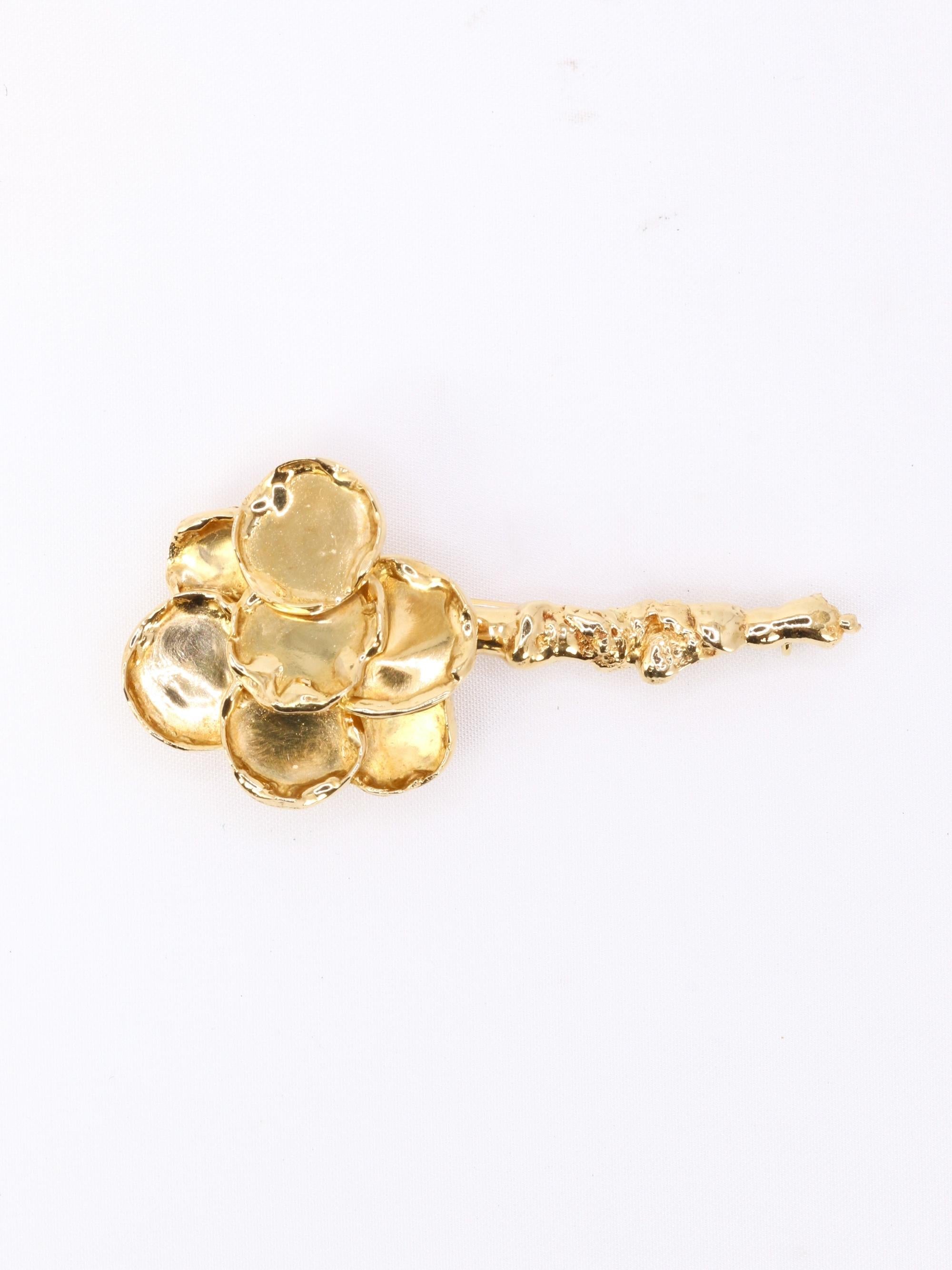 CHAUMET Broche bouquet de fleurs or jaune
