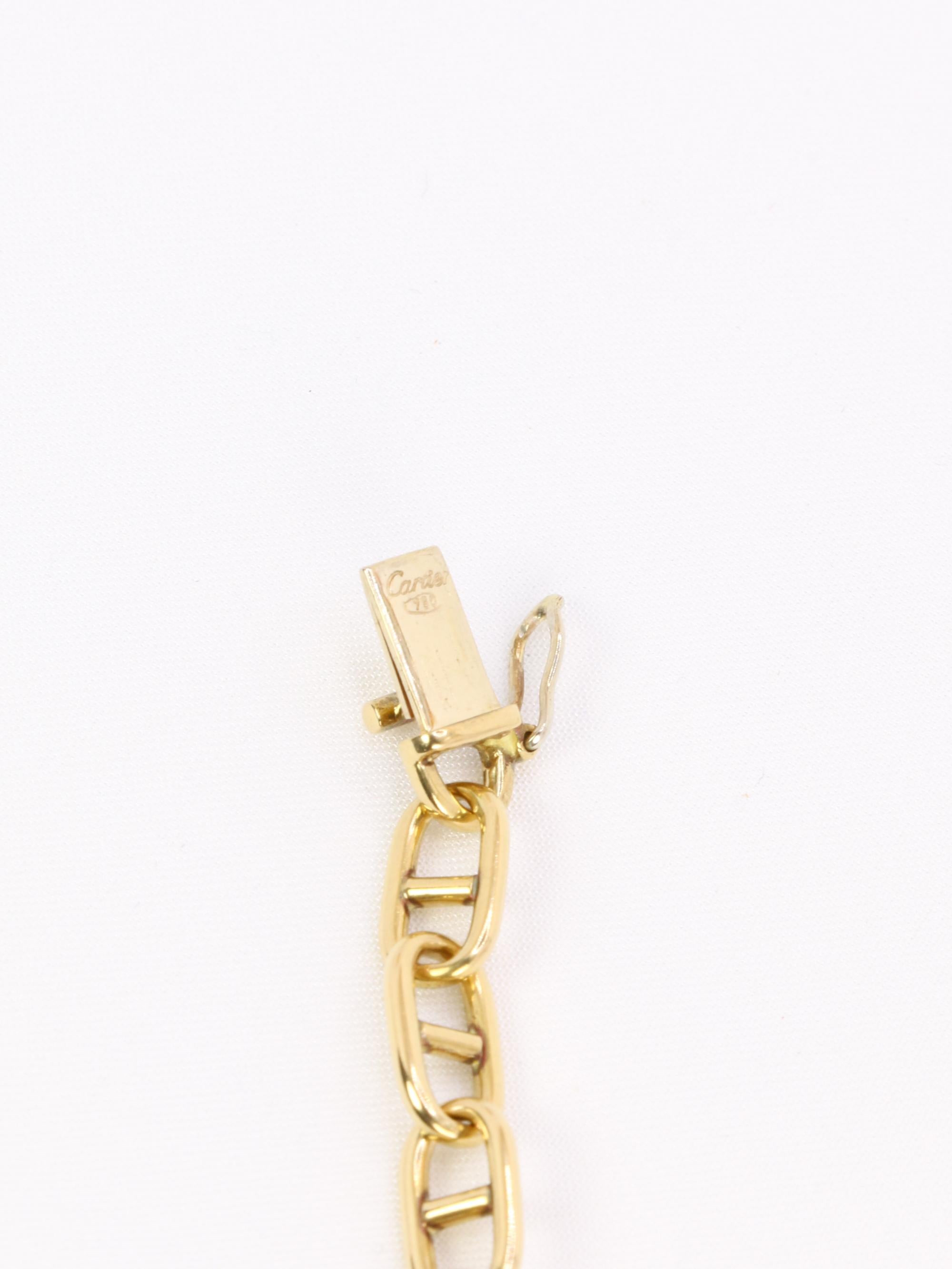 CARTIER Collier Cartier chaîne d'ancre or jaune