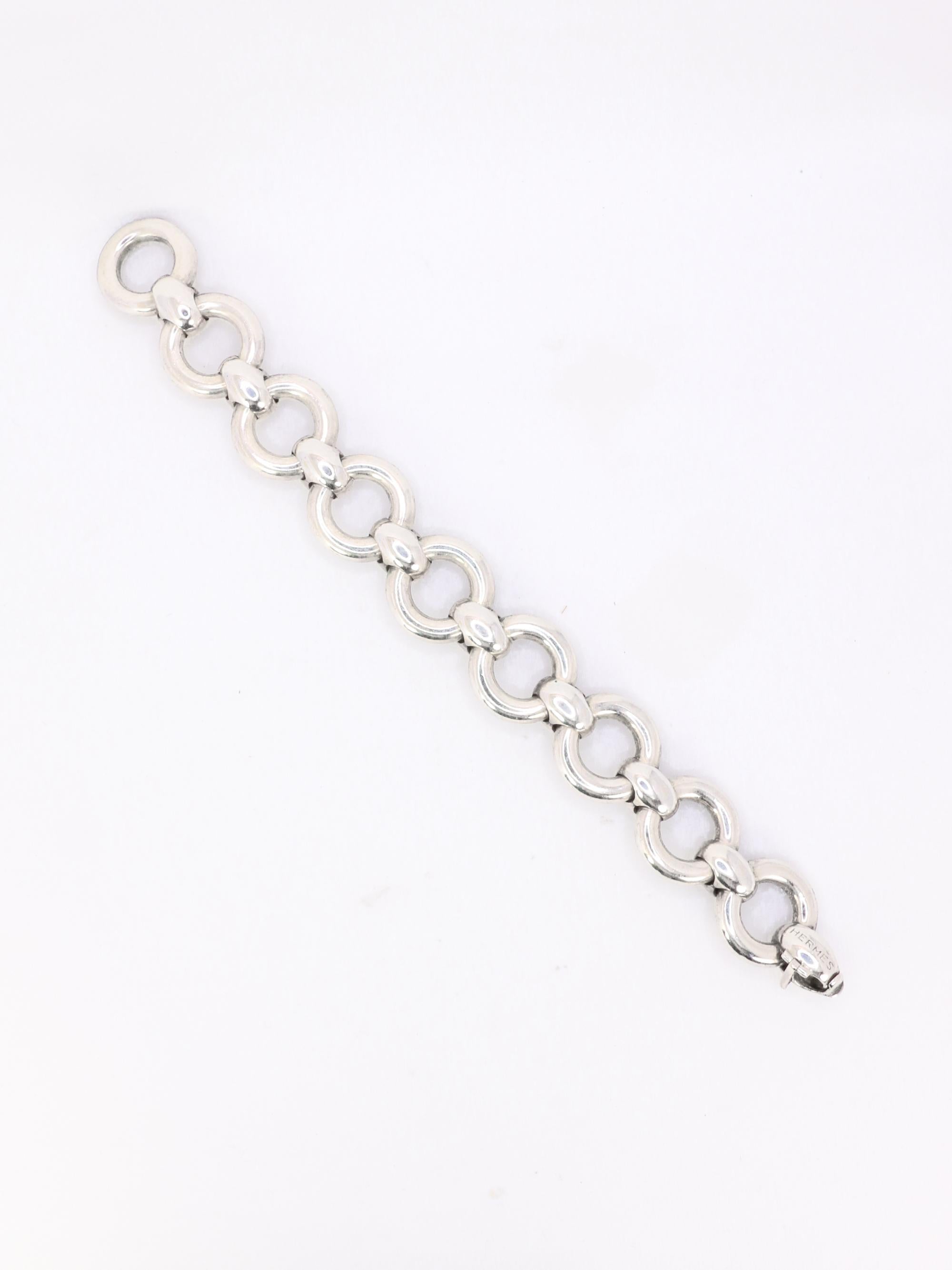 HERMES Bracelet argent vintage Frontail