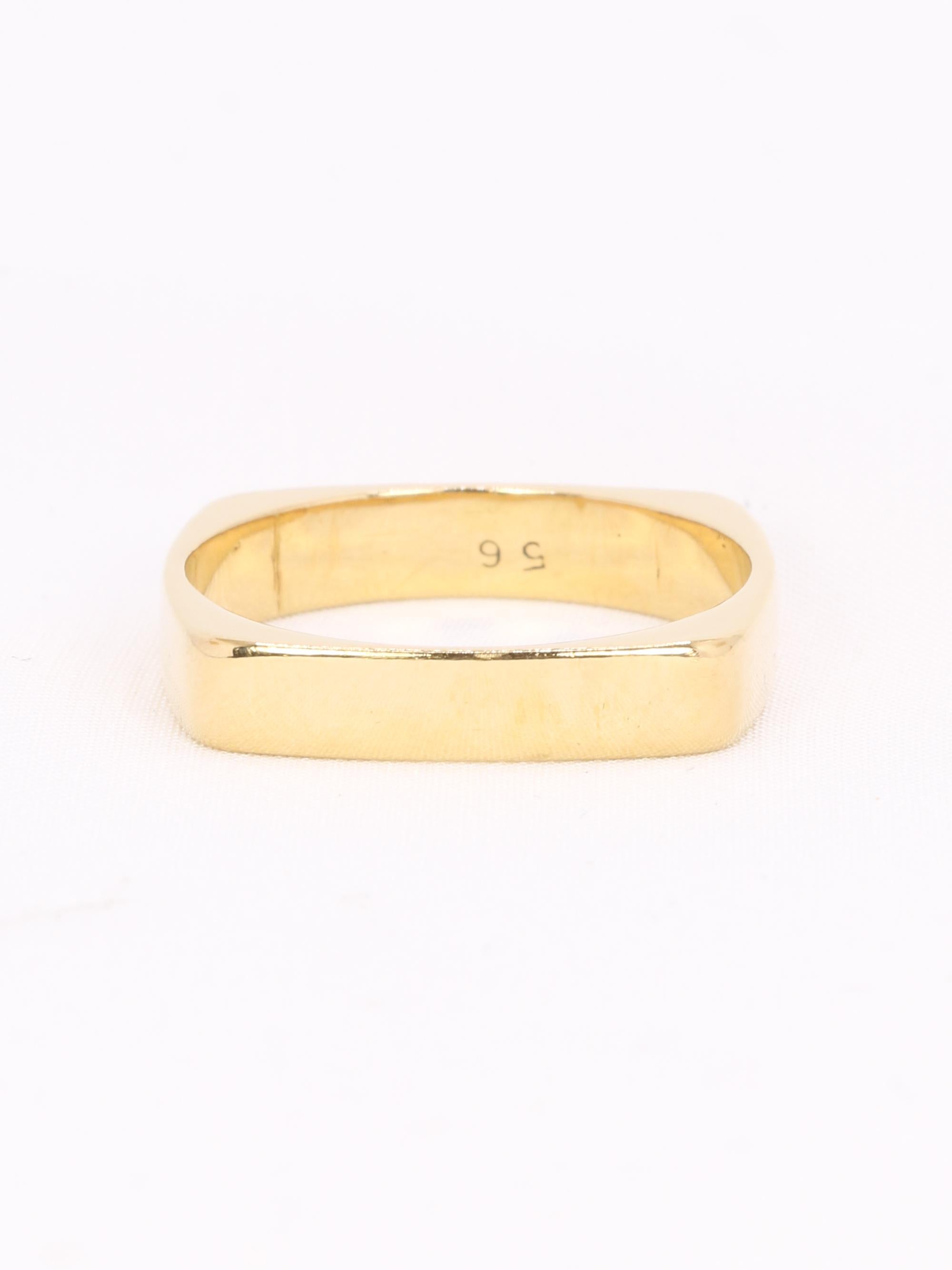 DINH VAN x PIERRE CARDIN Bague carrée or jaune