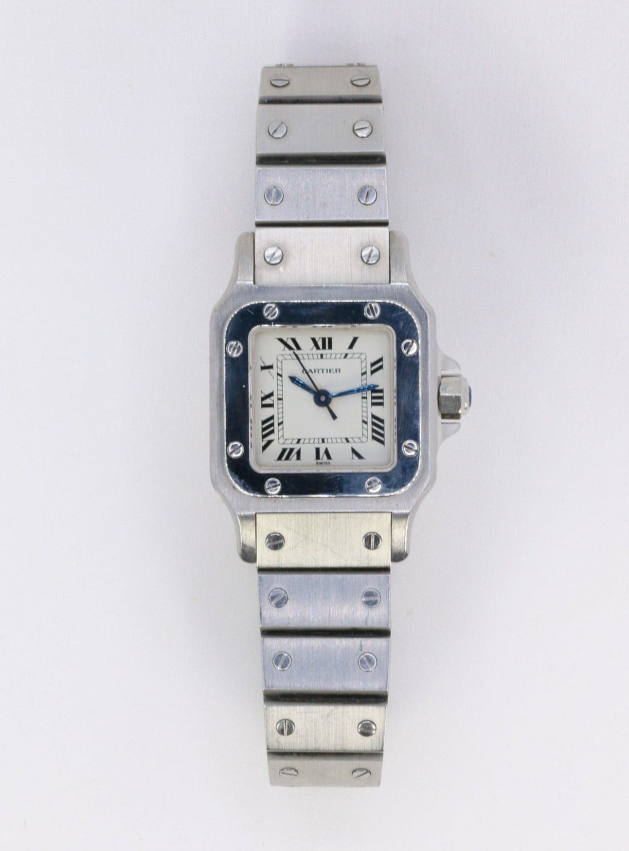 CARTIER Montre Santos automatique vintage acier