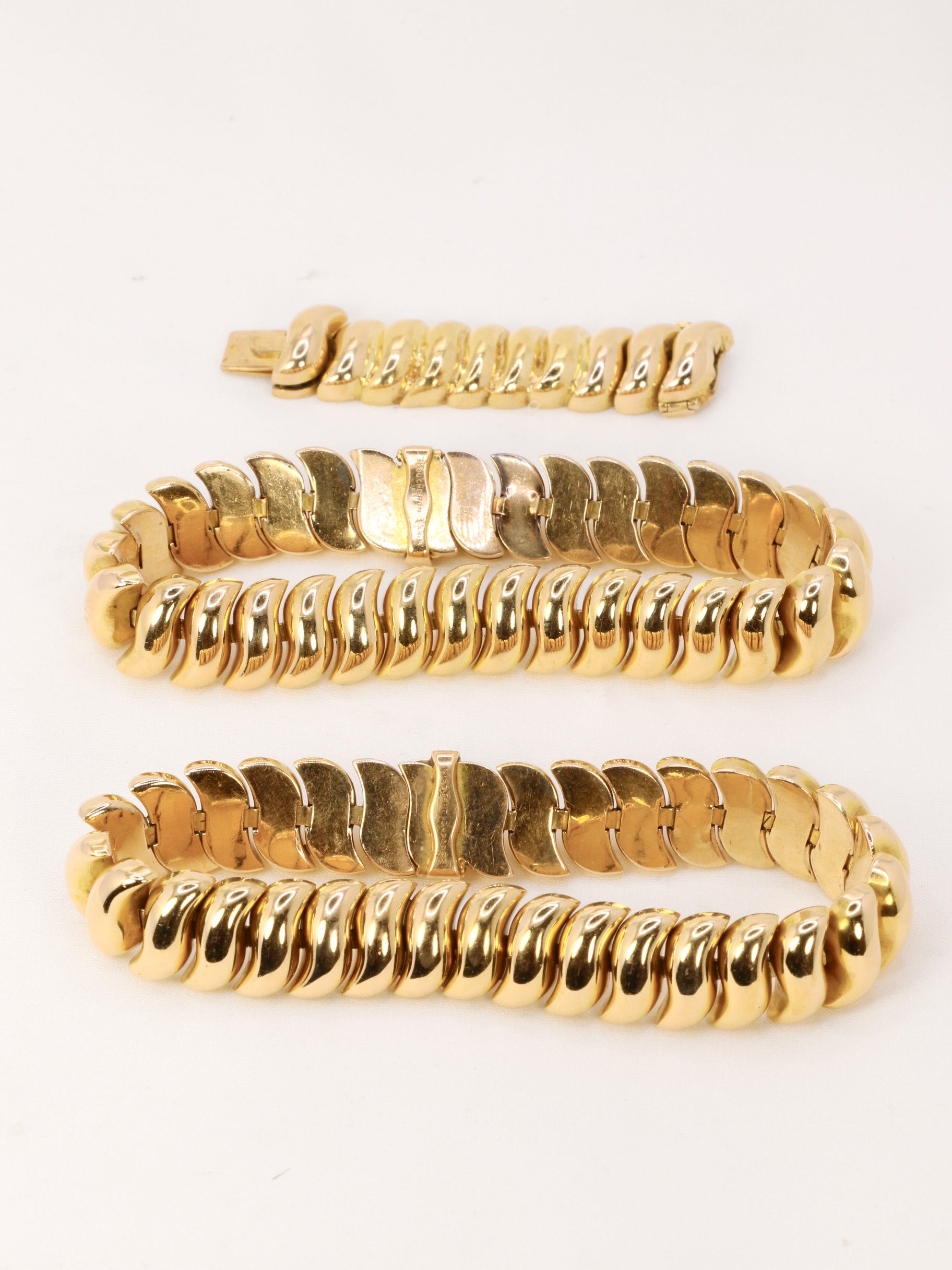 BOUCHERON Collier Bracelet Ondule or jaune