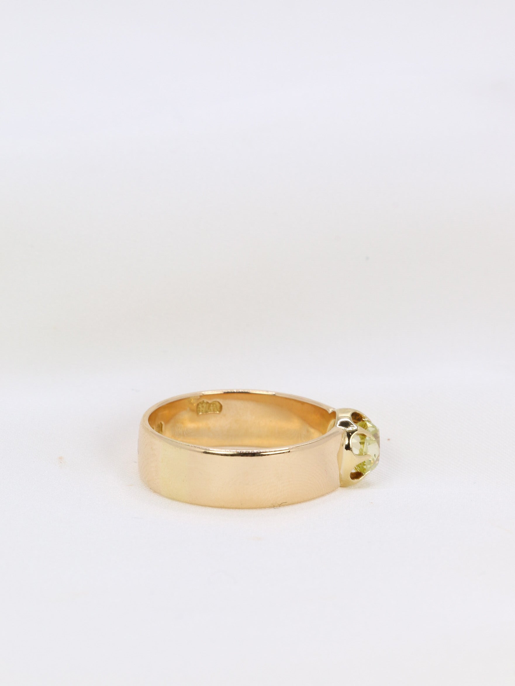 Bague or diamant jaune Fancy Yellow 1,1 ct