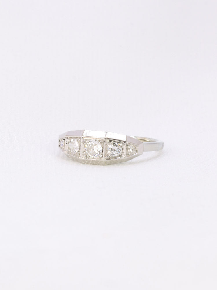 Bague Art Déco diamants