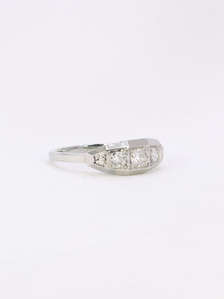 Bague Art Déco diamants