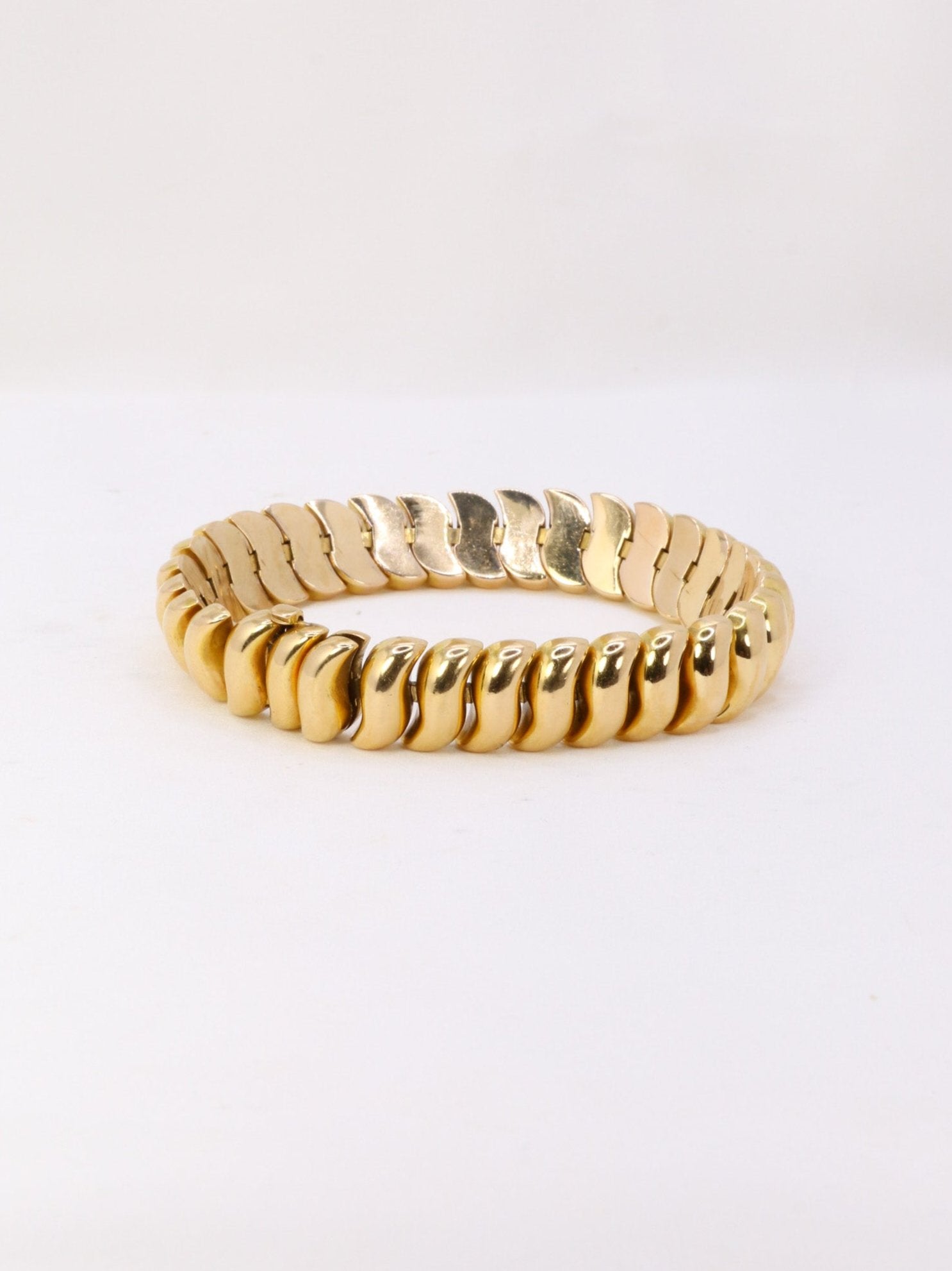 BOUCHERON Collier Bracelet Ondule or jaune