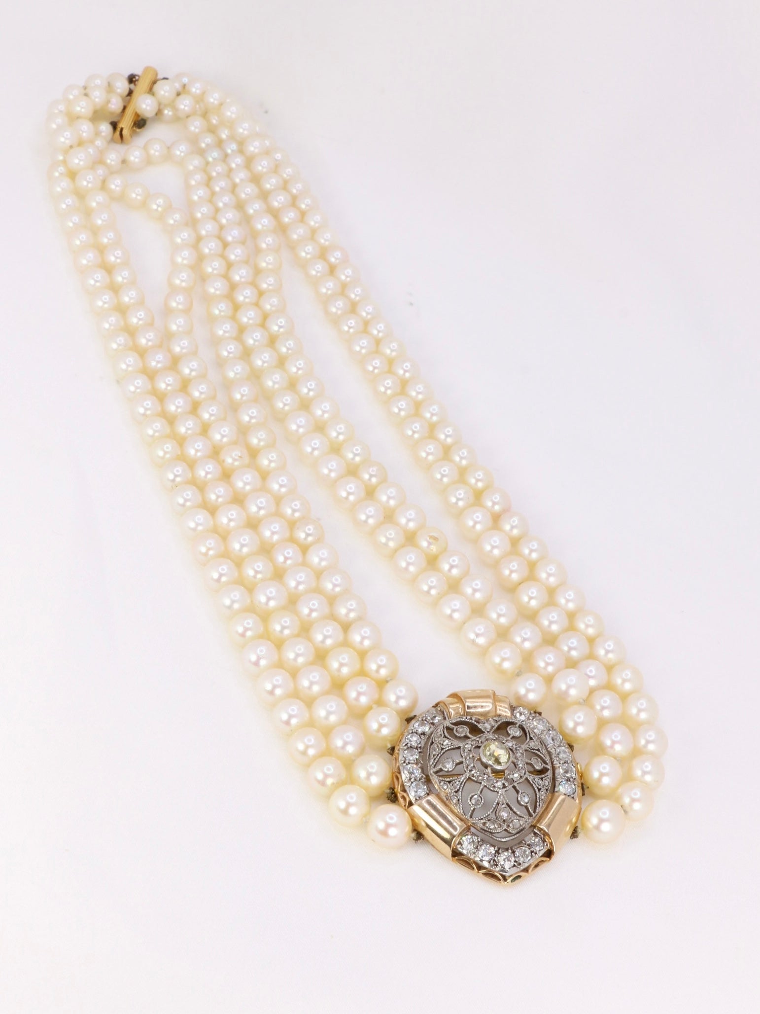 collier de perles vintage