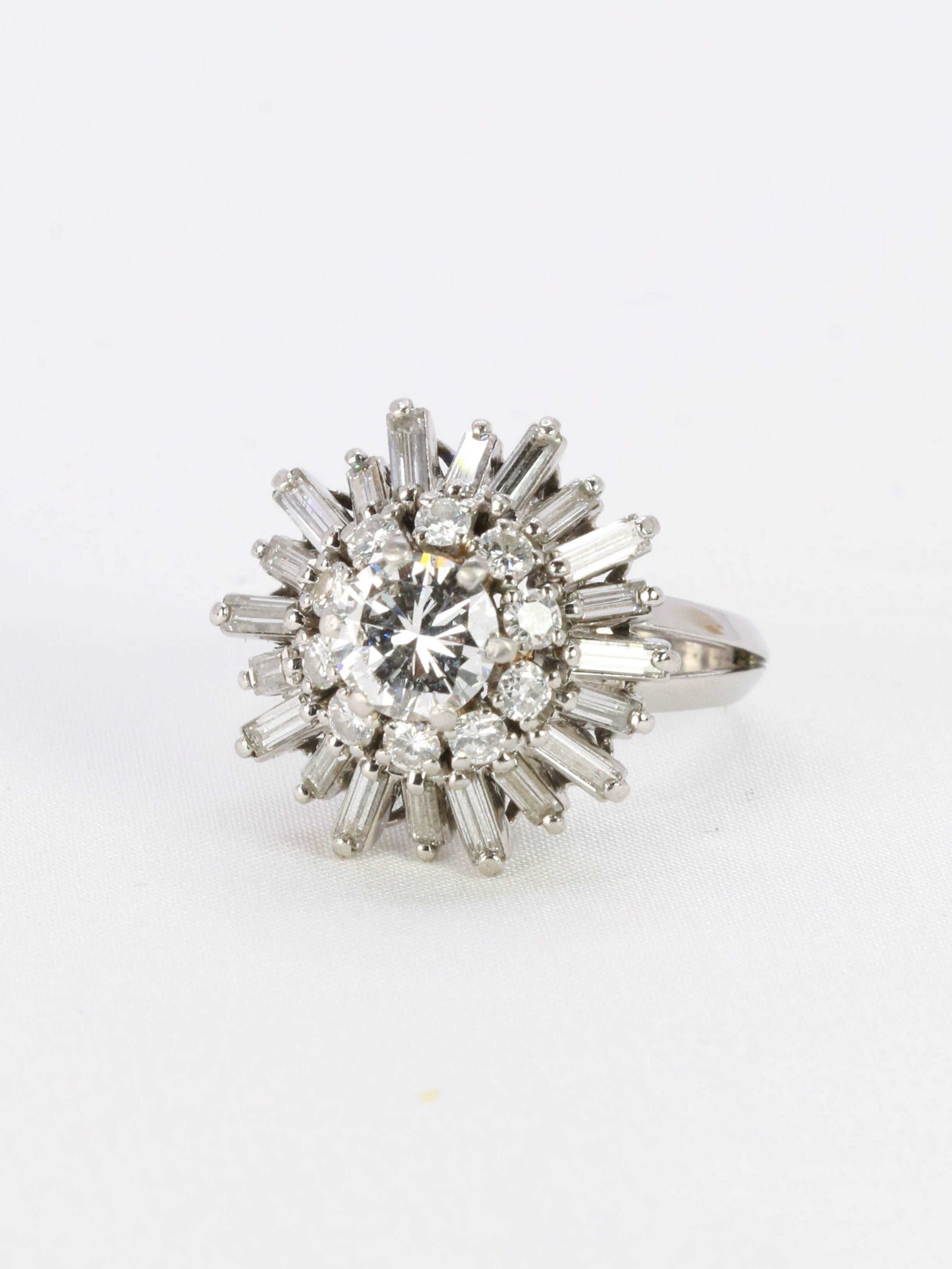 Bague ballerine vintage en or et diamants, 1960